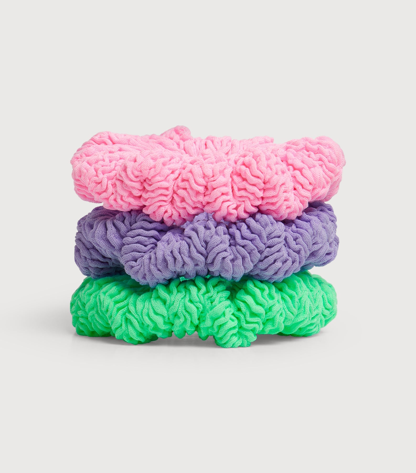 3 Pack Kids Scrunchies - Bubblegum/Lime/Lilac