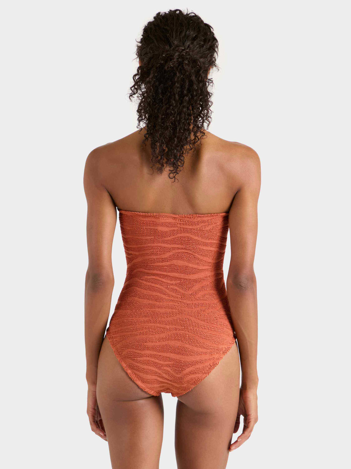 Audrey Swim - Zebra Metallic Terracotta
