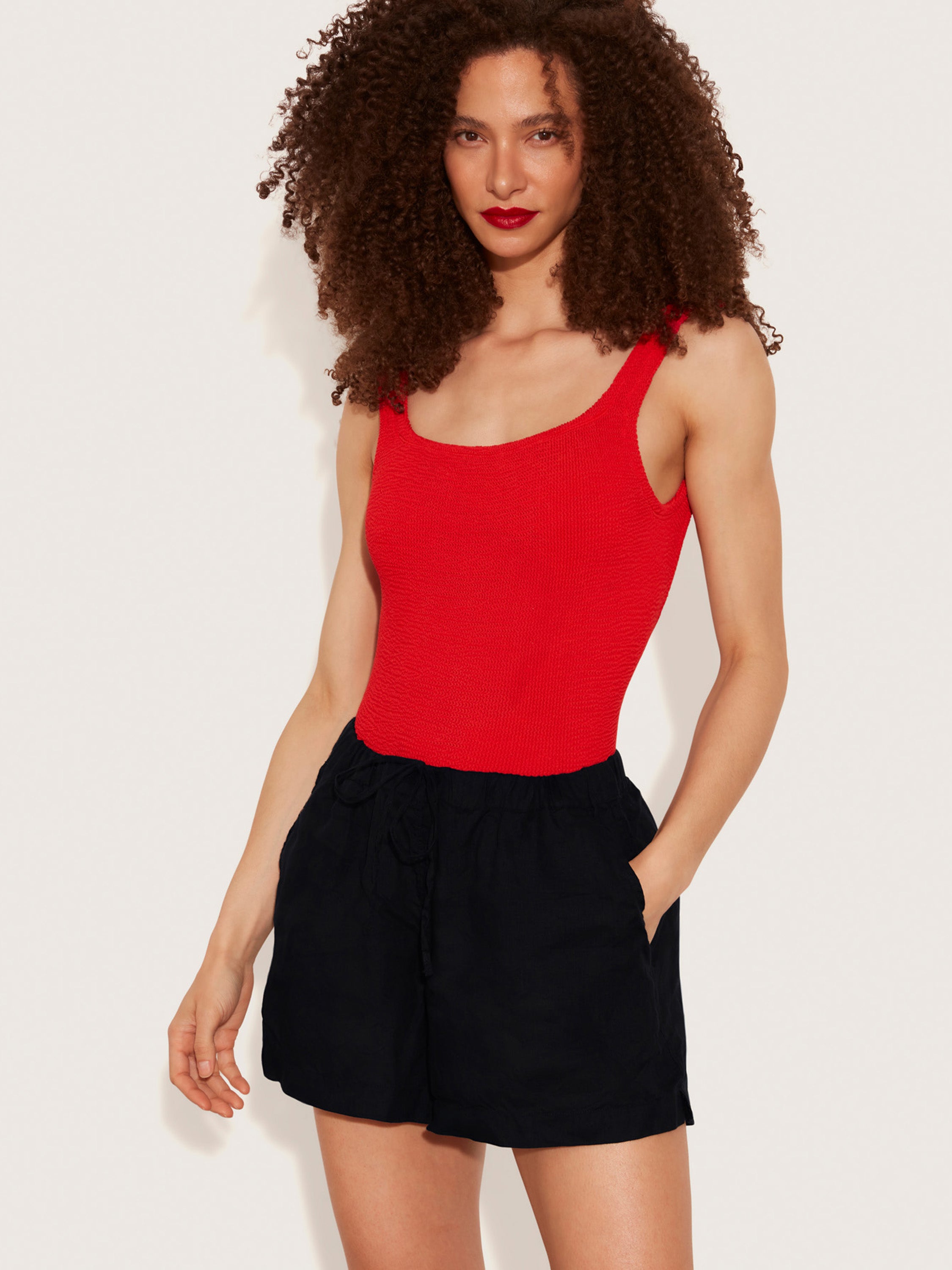 Linen Shorts - Black