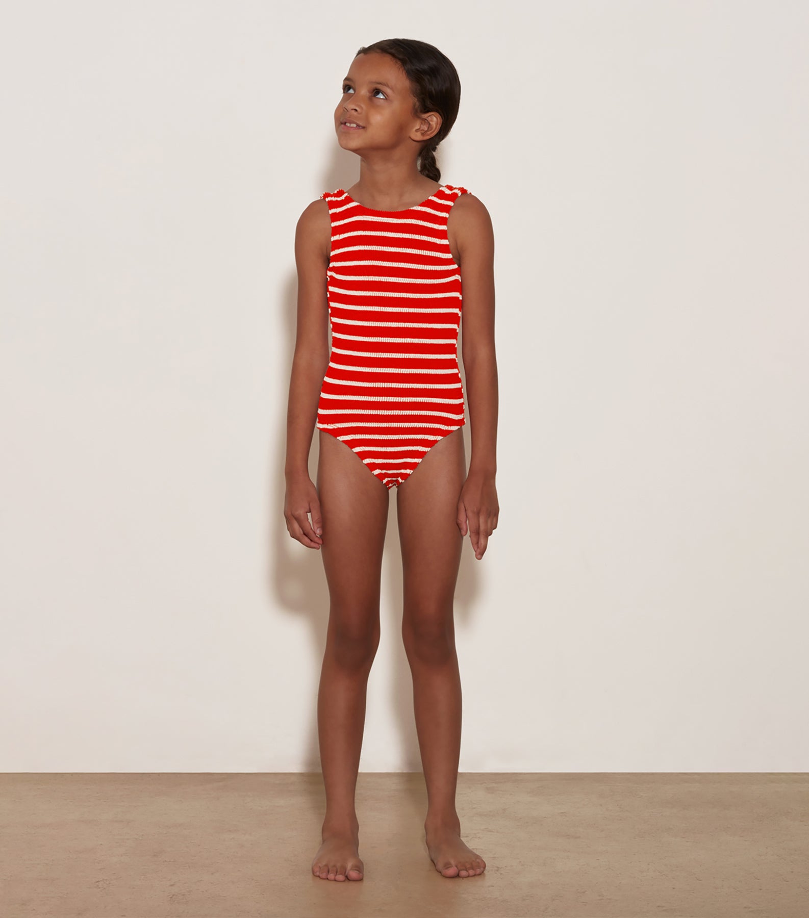 Kids Classic Swim (Ages 3 to 6) - Red/White Stripe