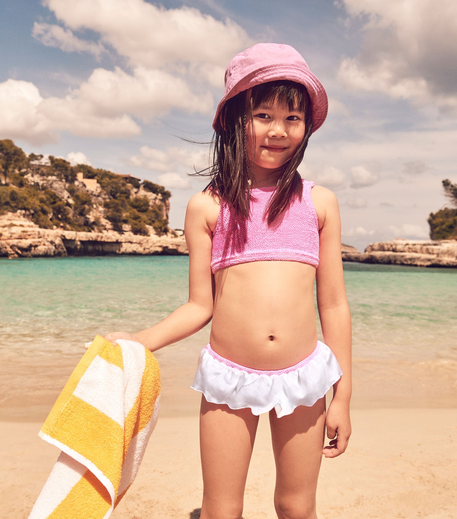 Kids Olive Bikini (Ages 3 to 6) - Bubblegum