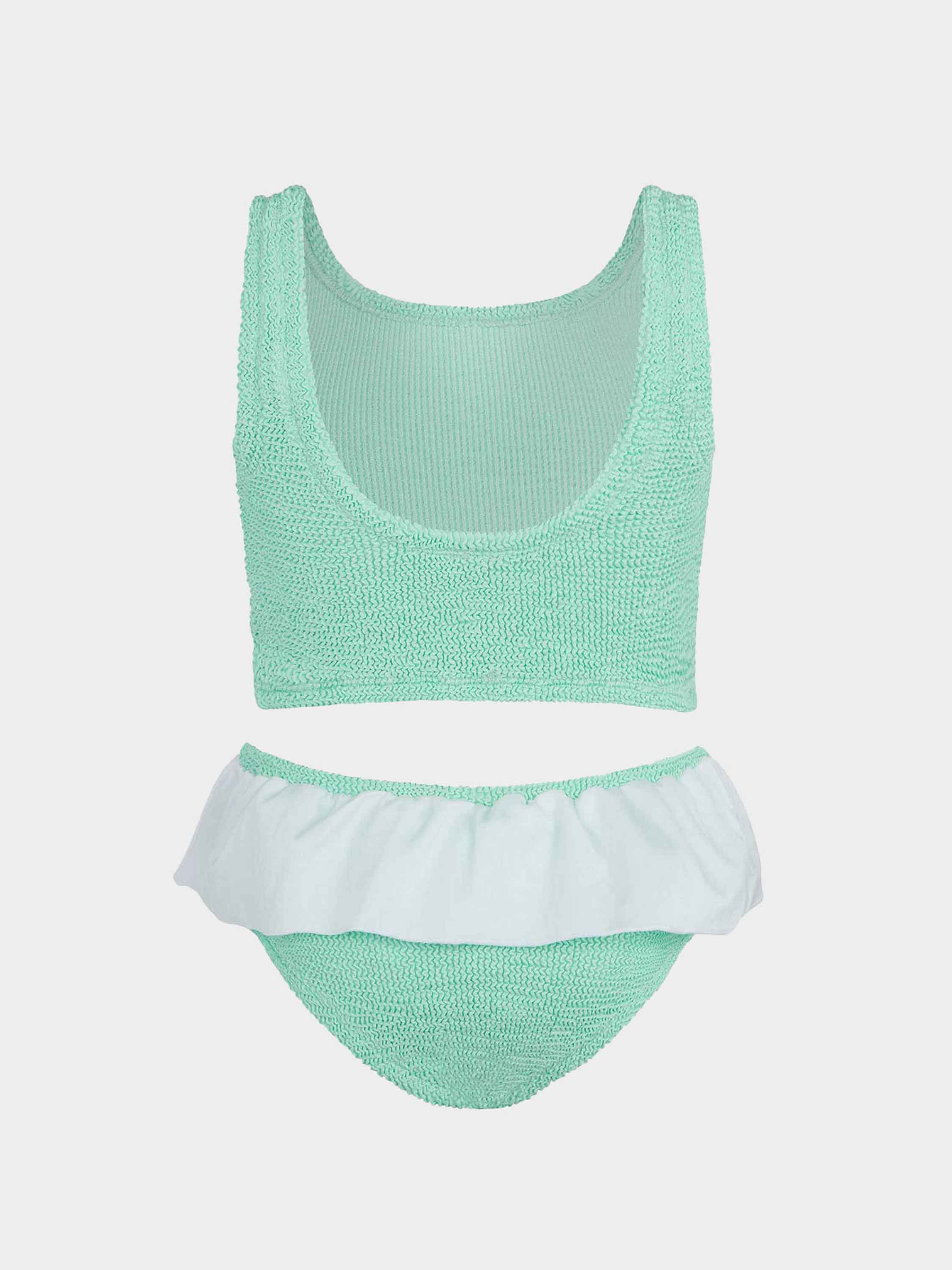 Kids Olive Bikini (Ages 3 to 6) - Metallic Mint