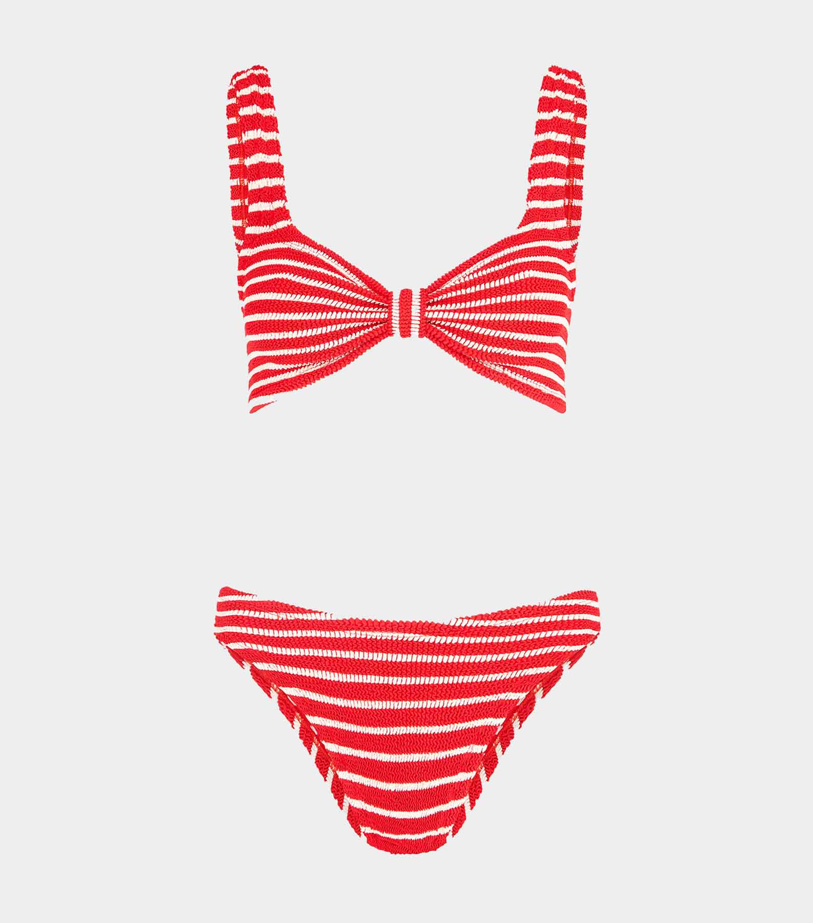 Bonnie Bikini - Red/White Stripe