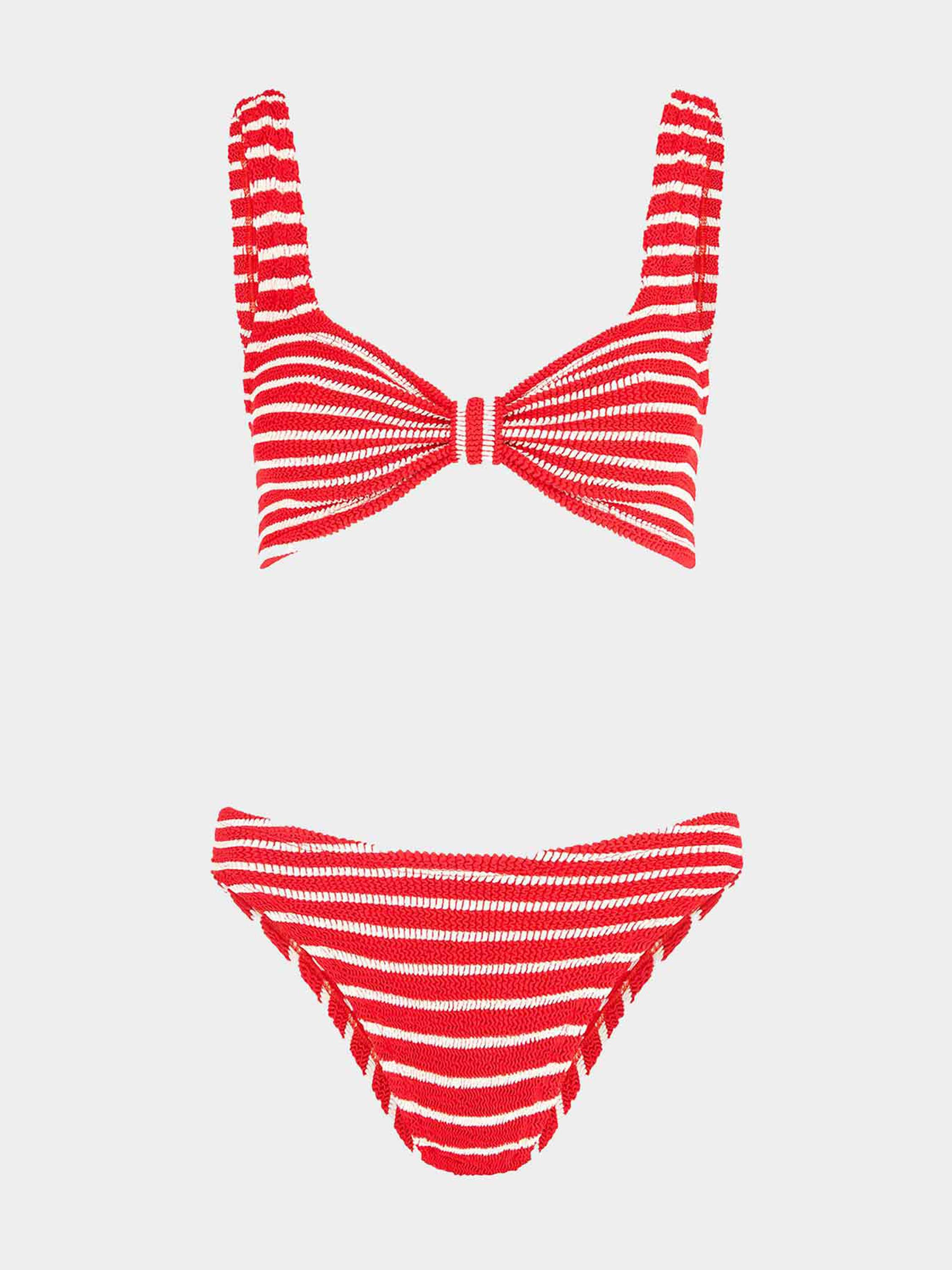 Bonnie Bikini - Red/White Stripe