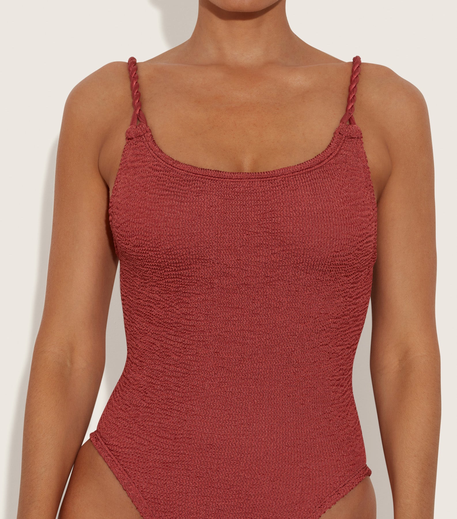 Camille Swim - Metallic Rosewood