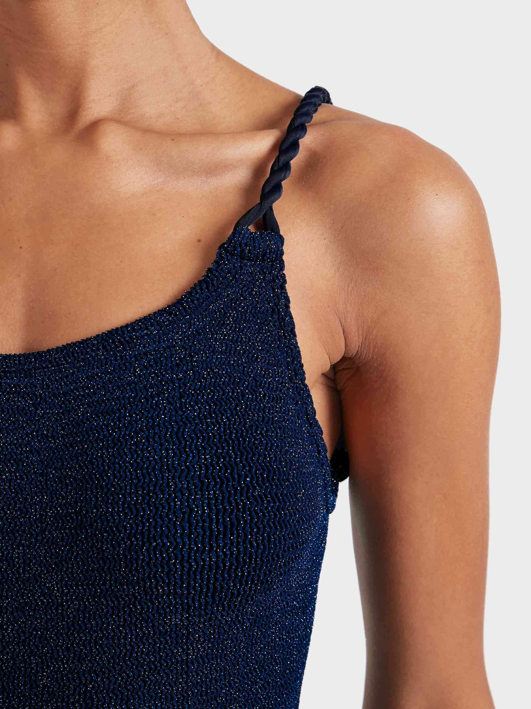 Camille Swim - Navy/Silver