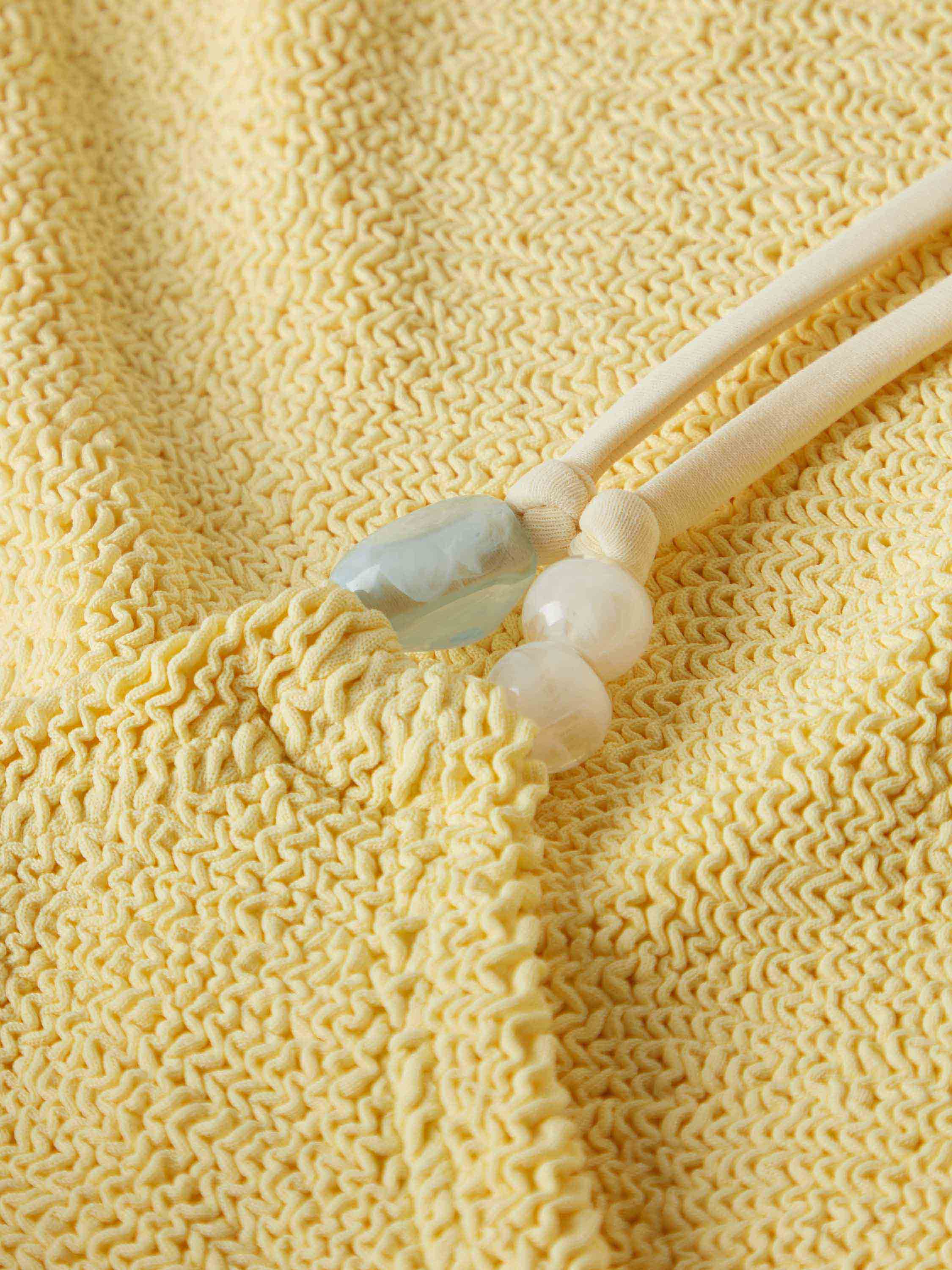 Cassie Beaded Bikini - Butter