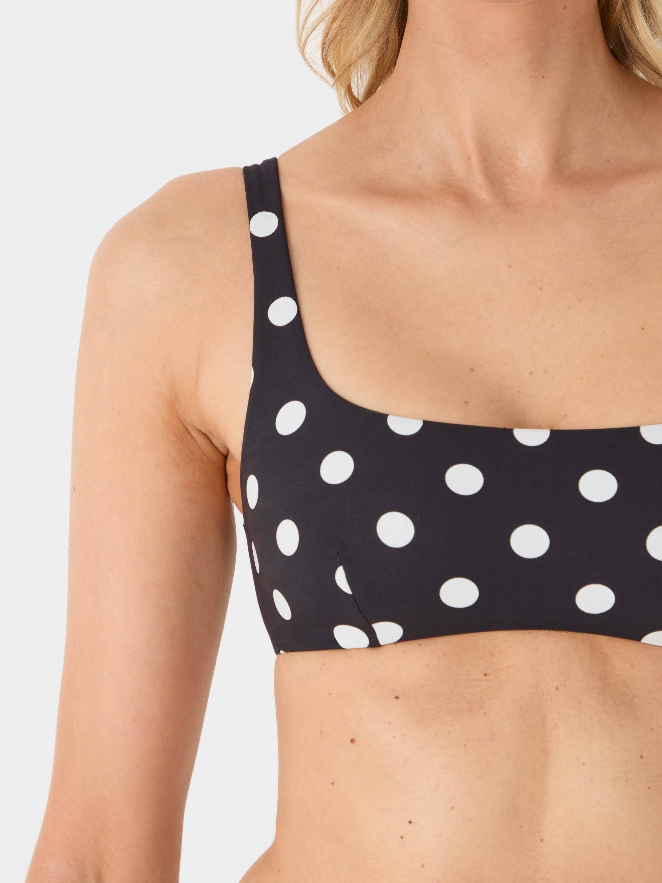 Colette Polka Dot Bikini - Black/Black polka-dot
