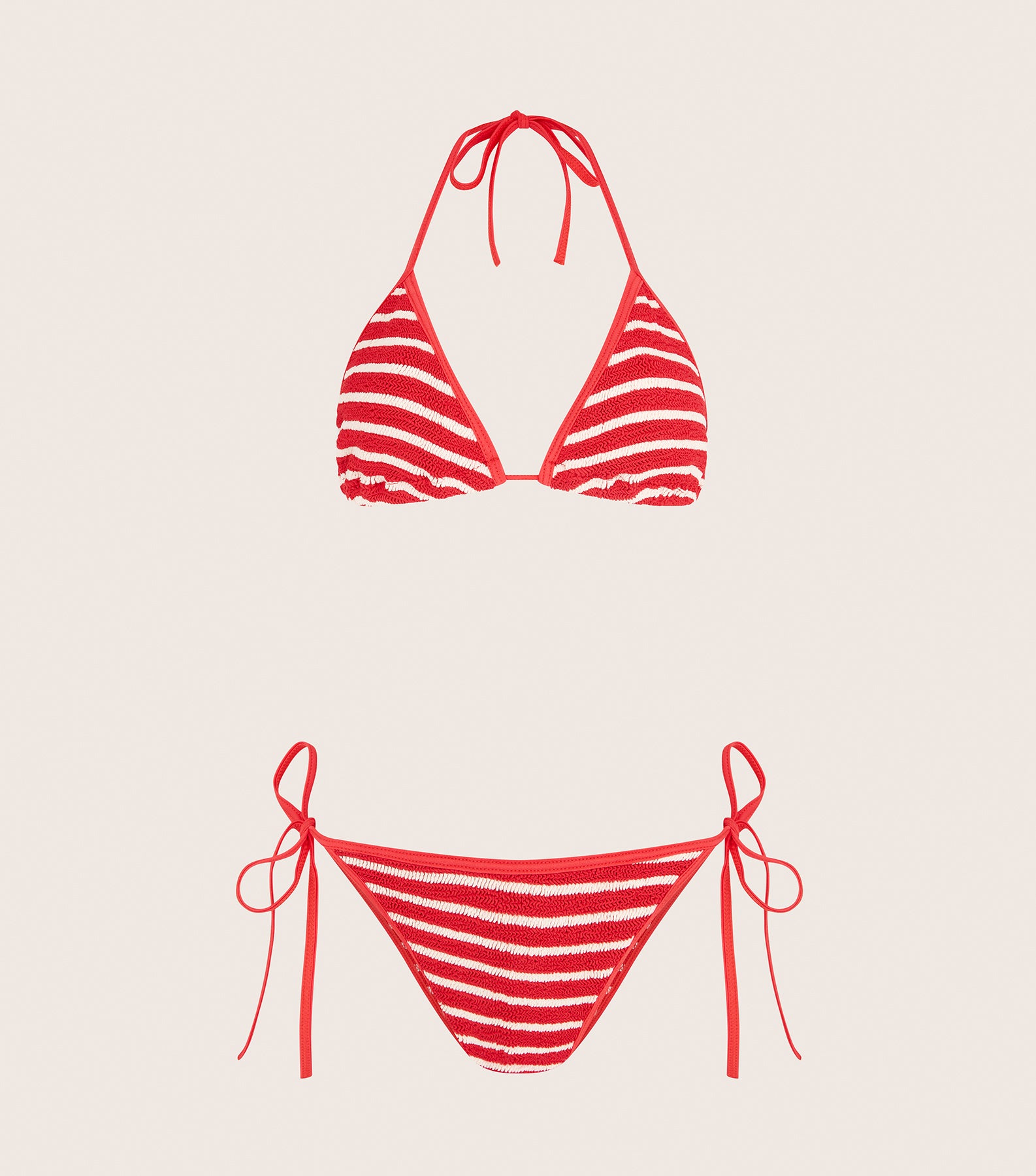 Gina Bikini - Red/White Stripe