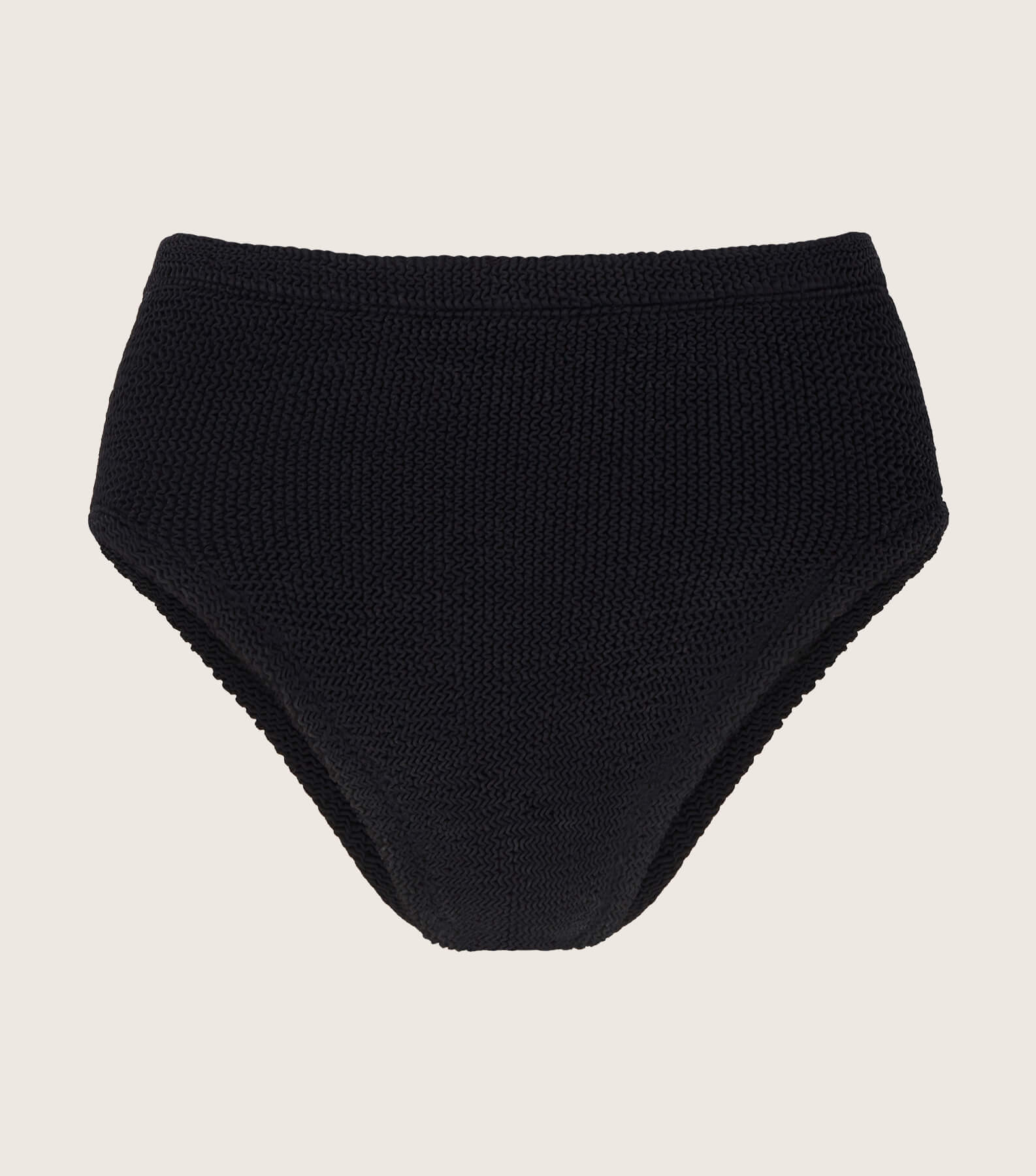 High Waist Bikini Bottom - Black
