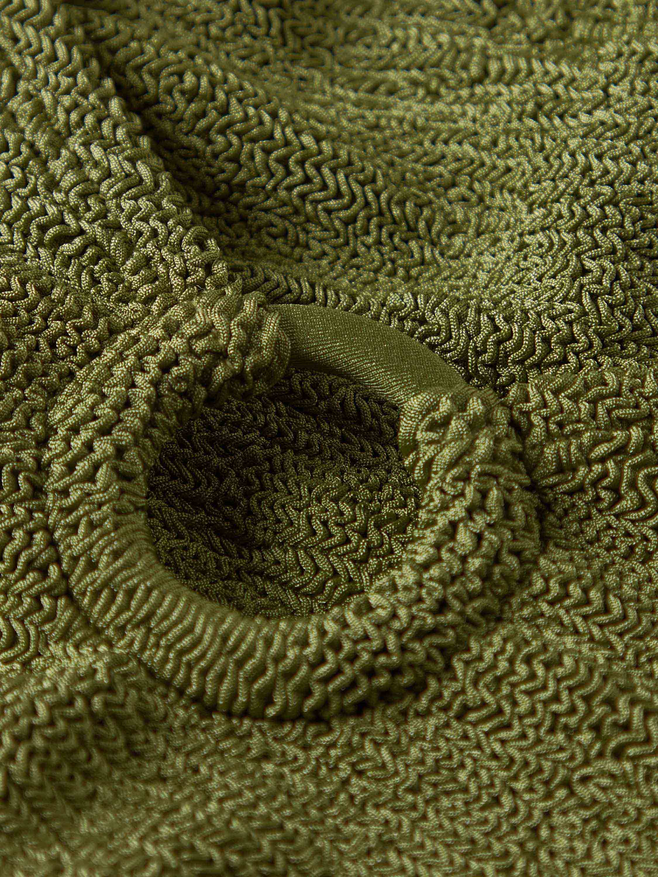 Coverage Celine Swim With Tonal Hoops - Metallic Moss