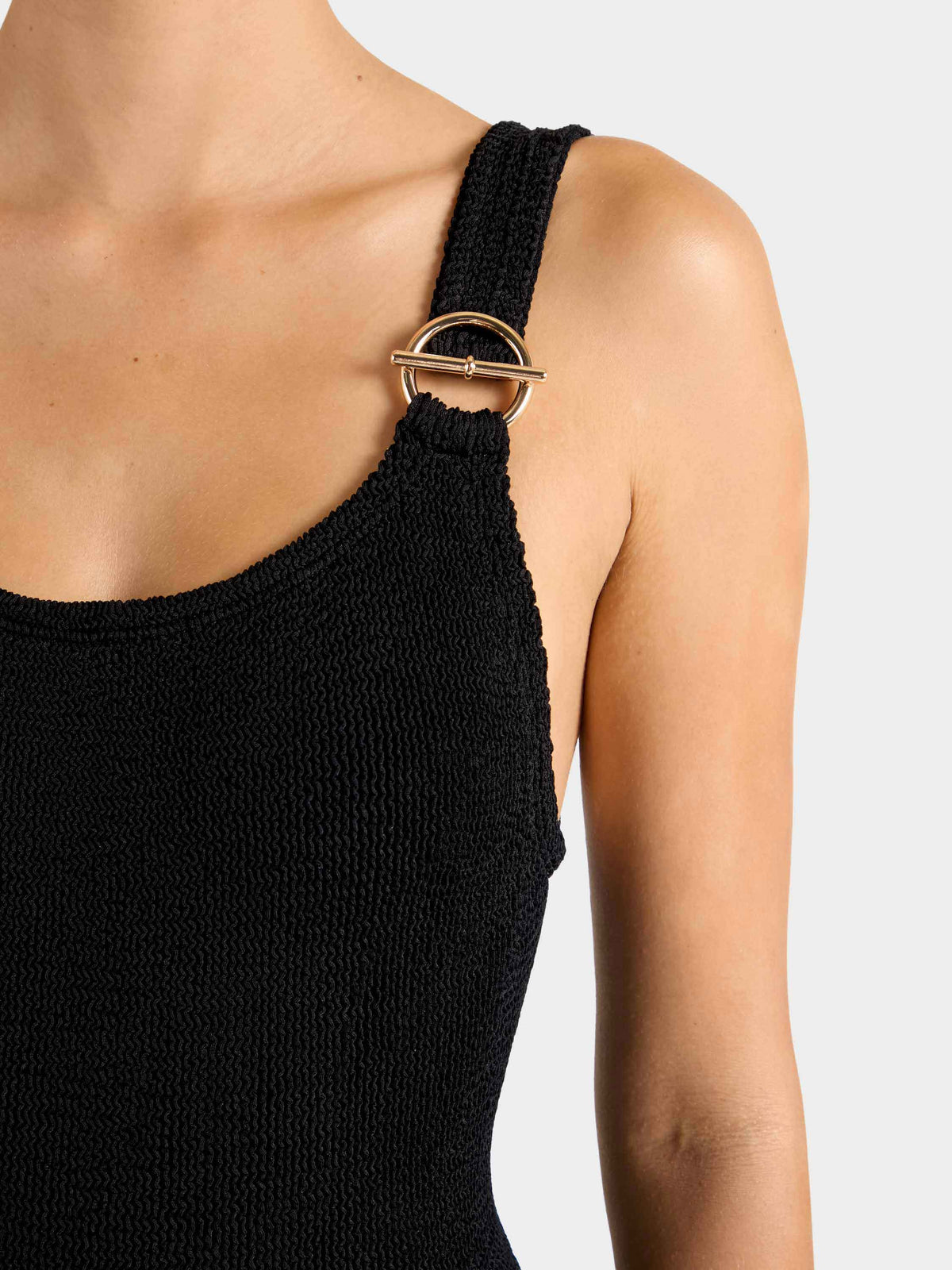 Coverage Domino T Bar Swim - Black