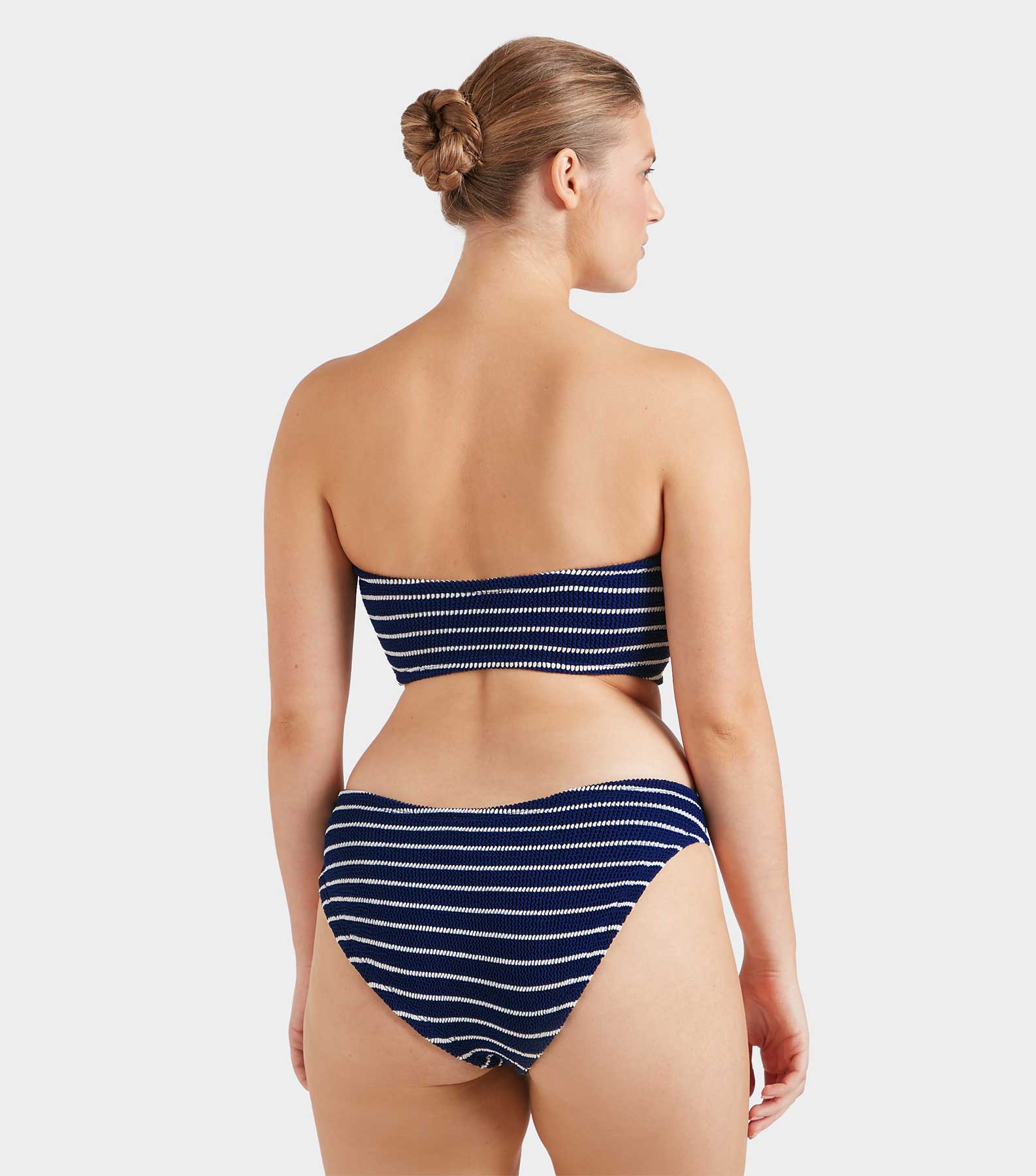 Coverage Jean Bikini - Navy/White Stripe