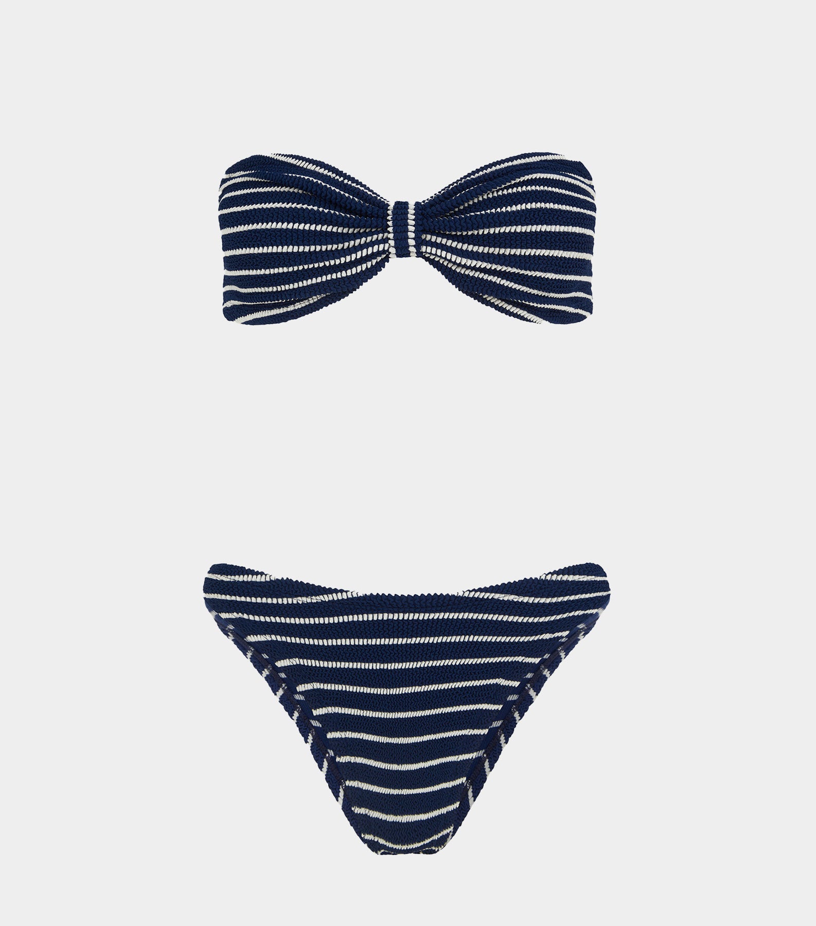 Coverage Jean Bikini - Navy/White Stripe