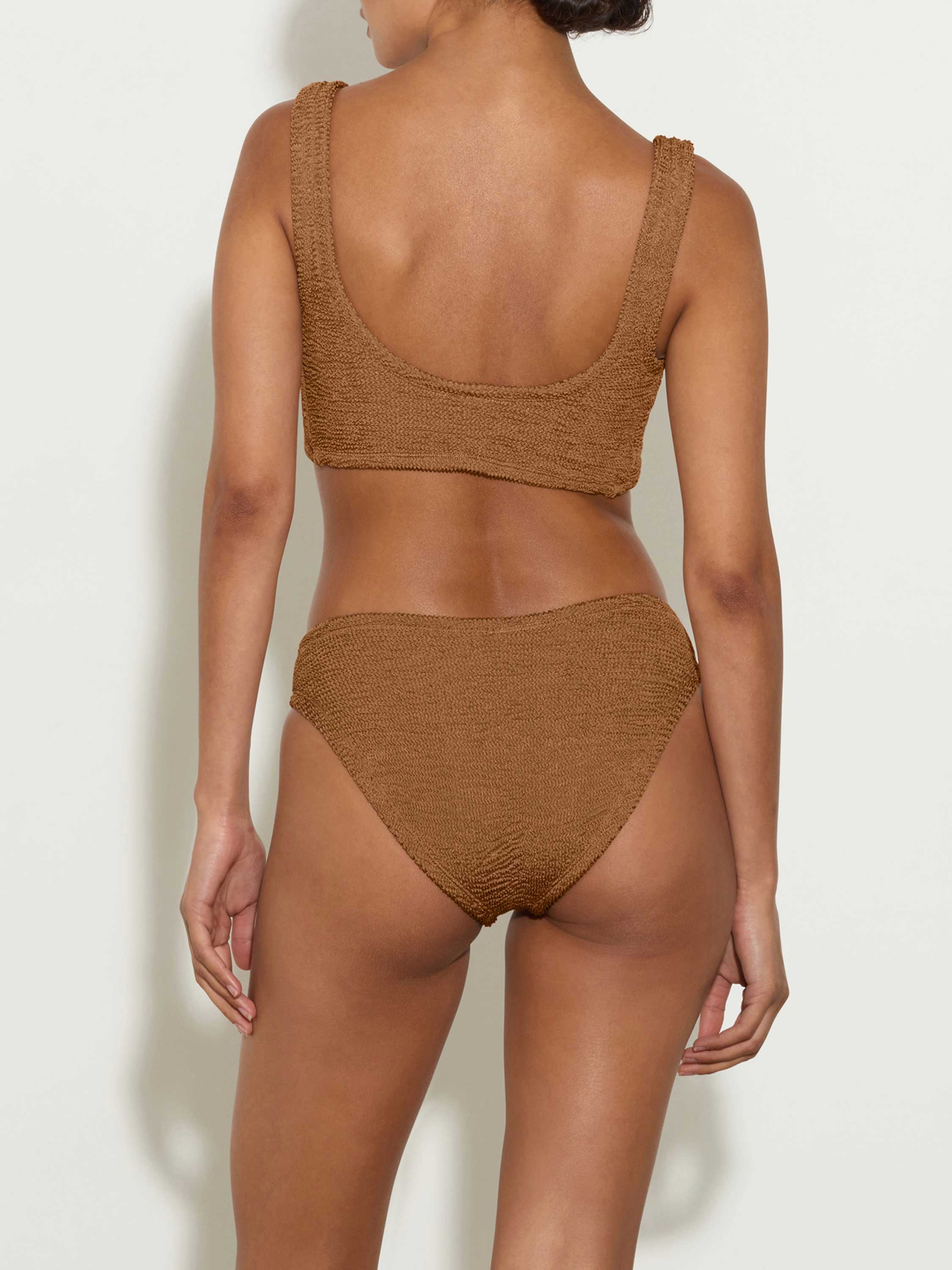 Coverage Juno Bikini - Metallic Cocoa