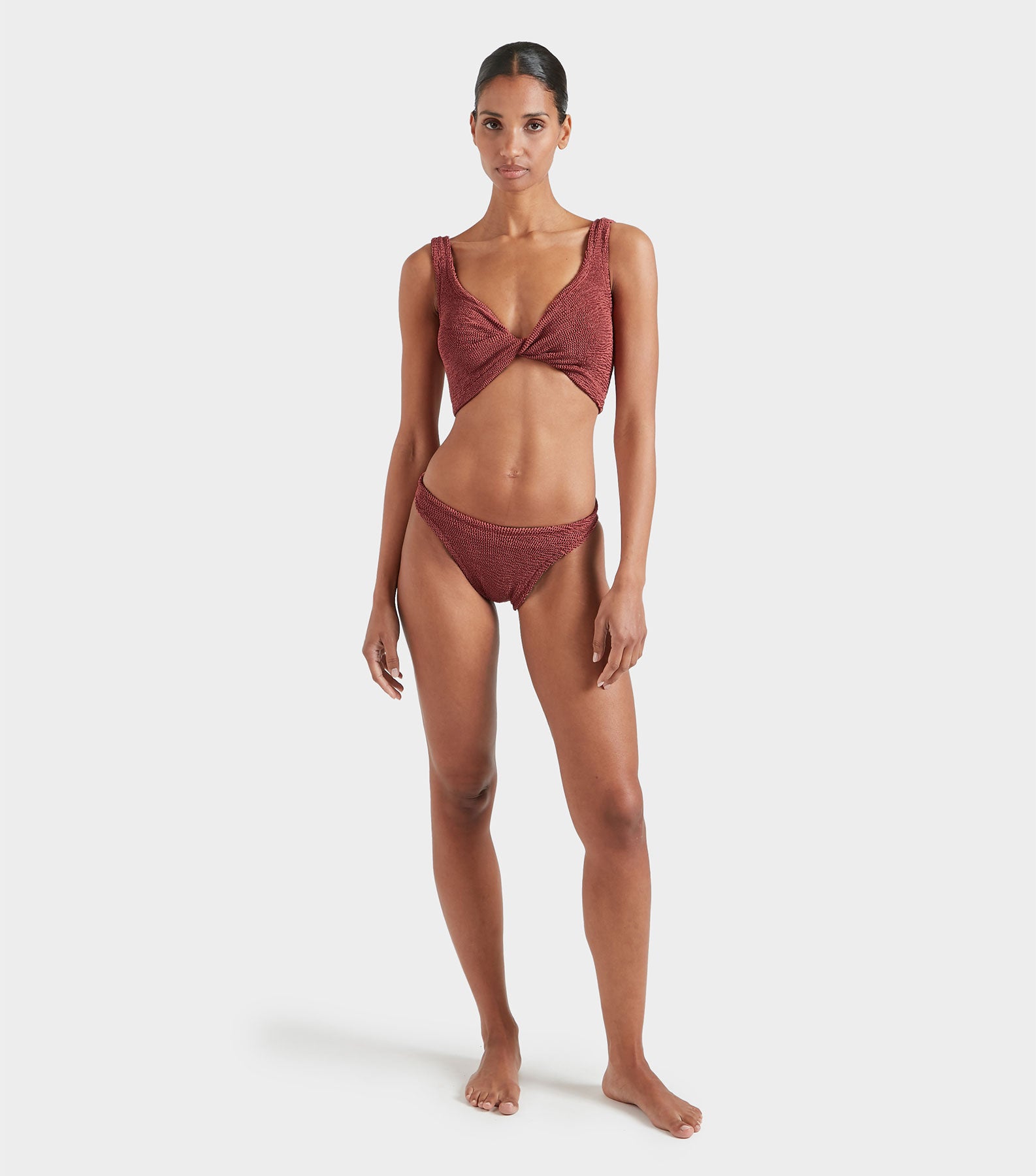 Coverage Juno Bikini - Metallic Rosewood