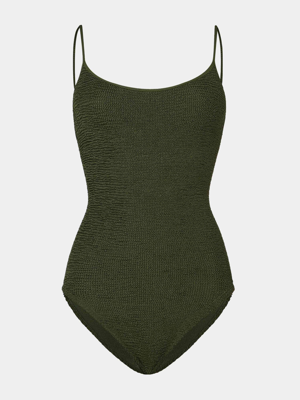 Hunza G Pamela Metallic Khaki Swimsuit
