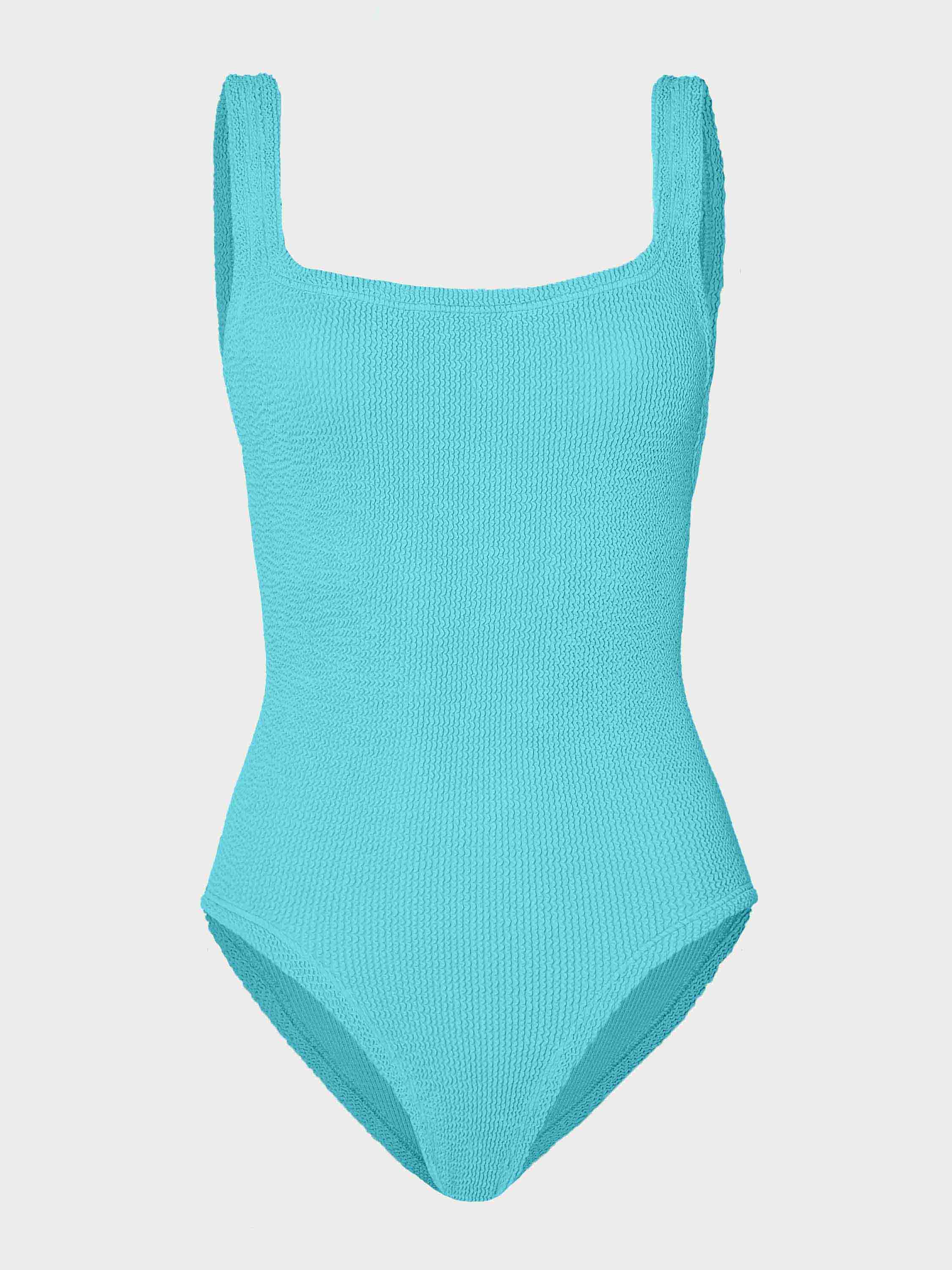 Coverage Square Neck Swim - Aqua