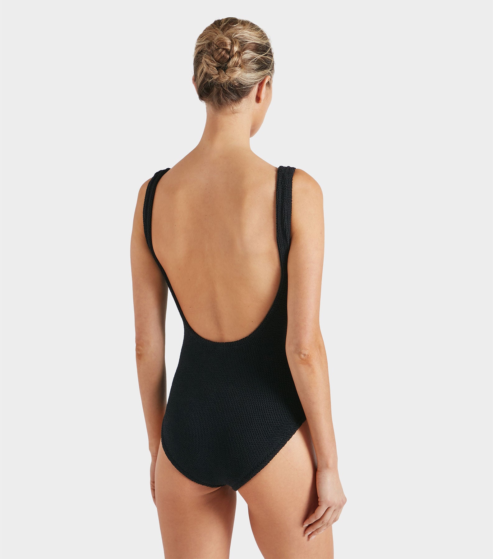 Coverage Square Neck Swim - Black
