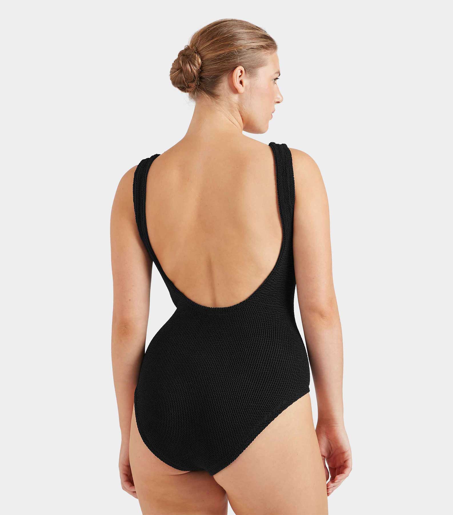 Coverage Square Neck Swim - Black