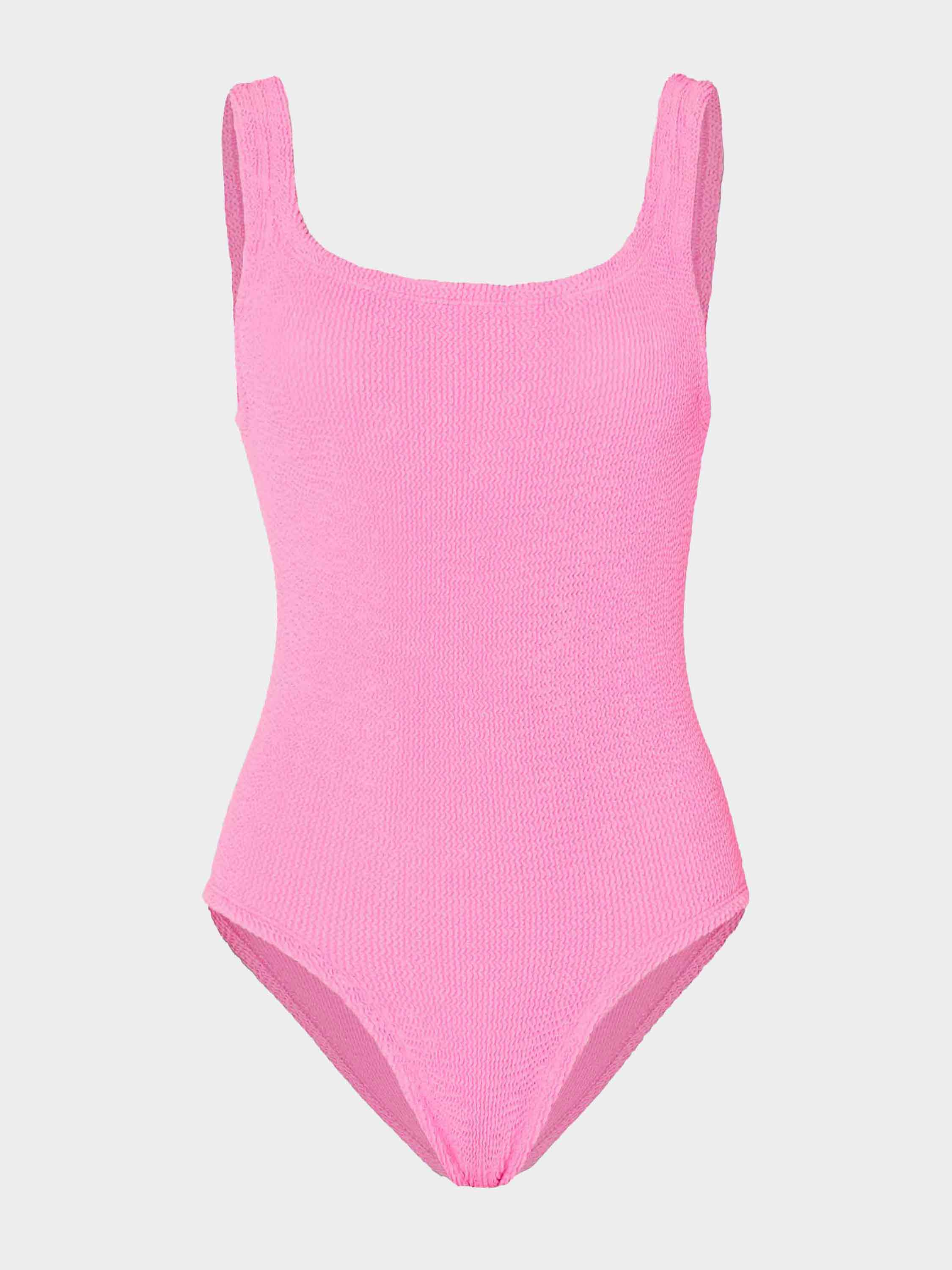 Coverage Square Neck Swim - Bubblegum | One Size Swimwear | Hunza G