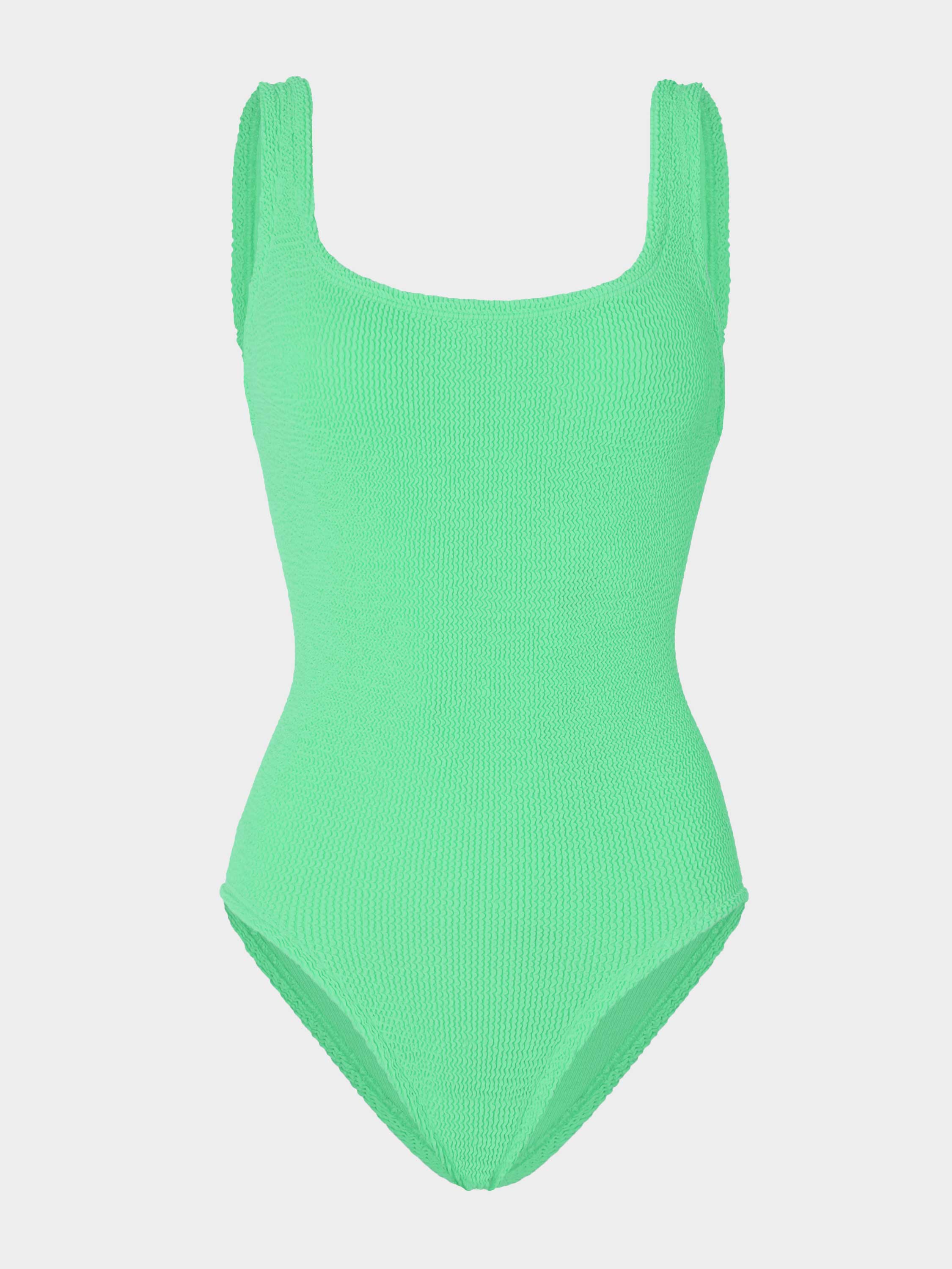 Coverage Square Neck Swim - Lime