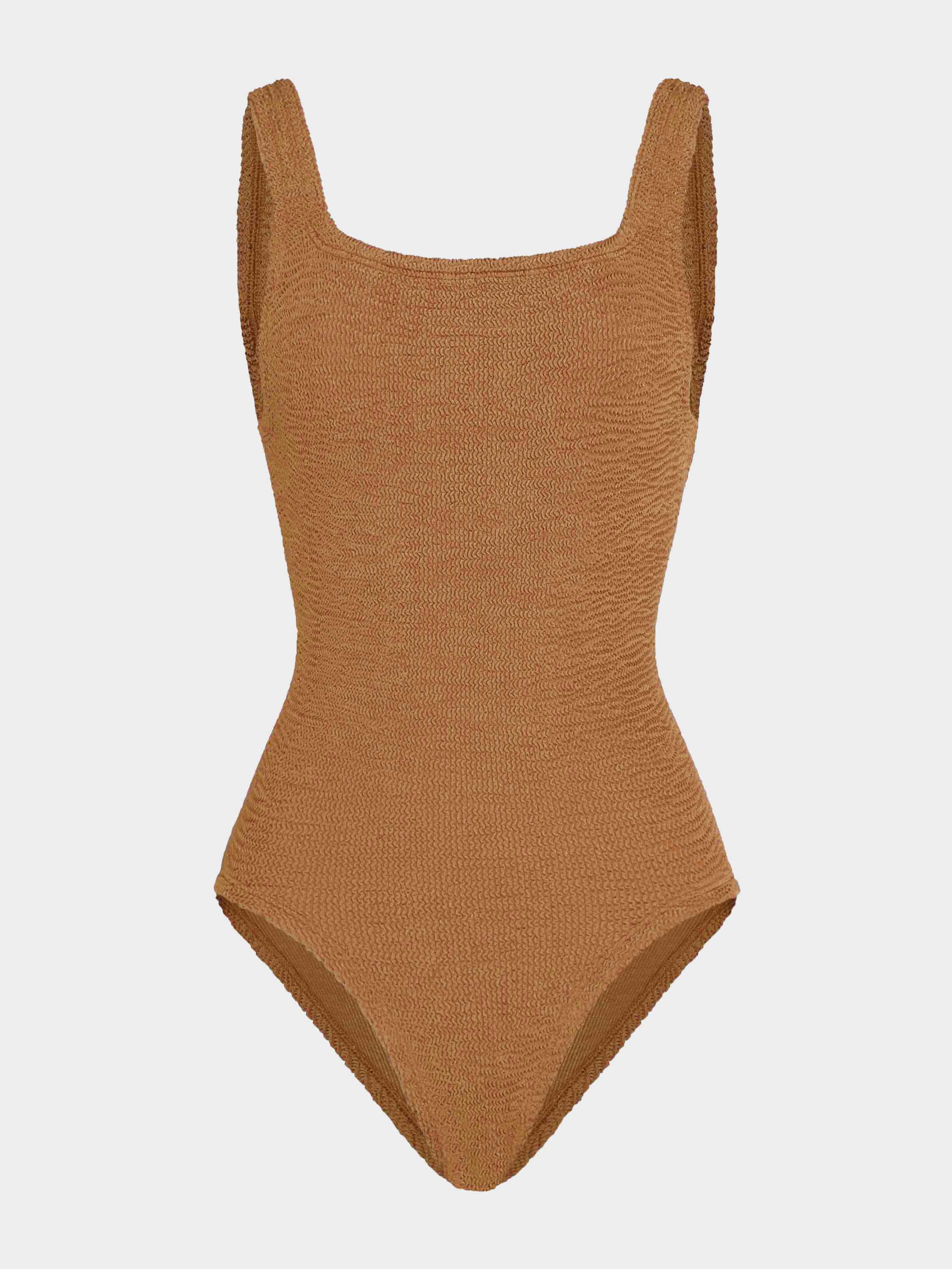 Coverage Square Neck Swim - Metallic Cocoa
