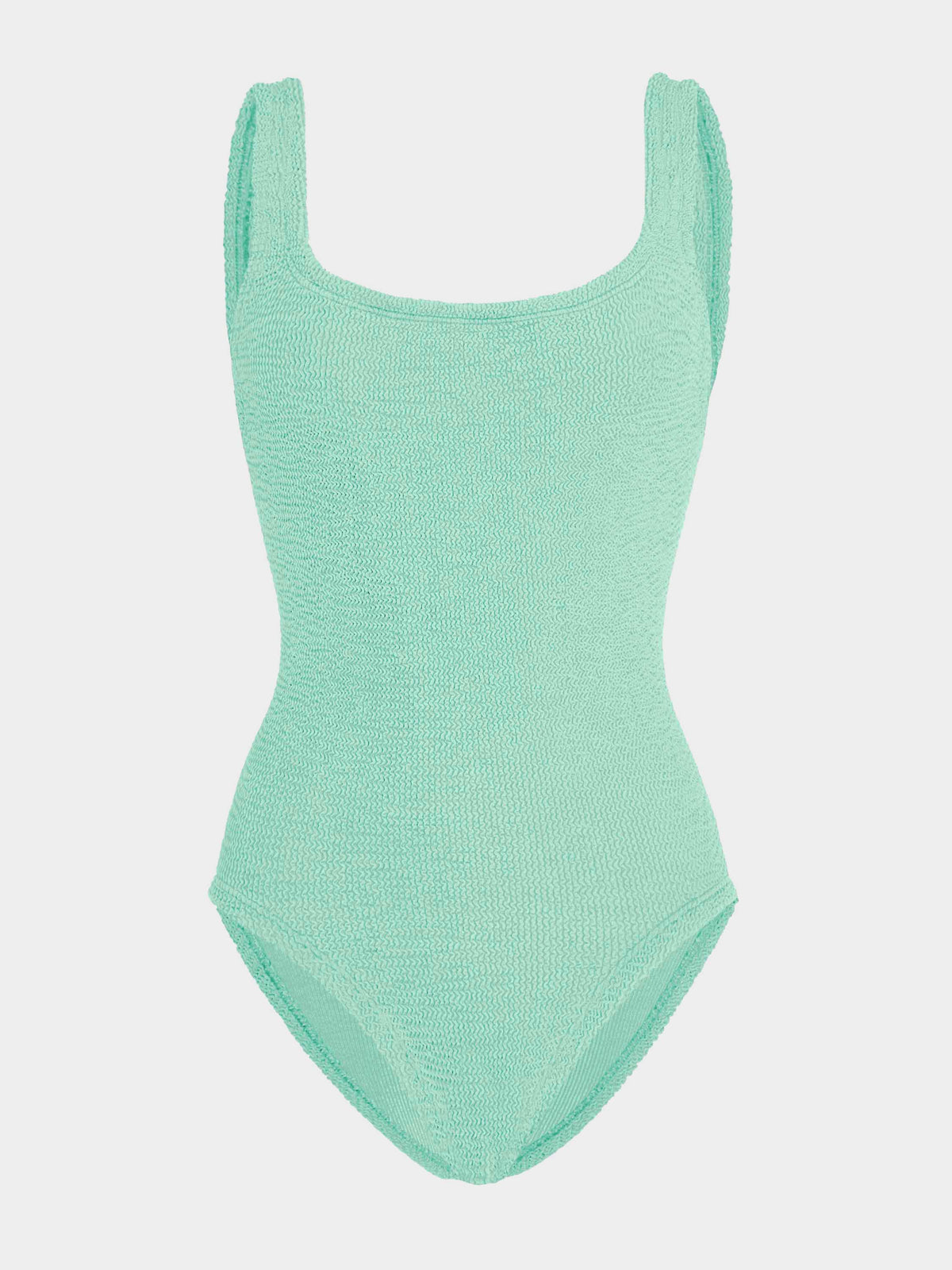 Coverage Square Neck Swim - Metallic Mint