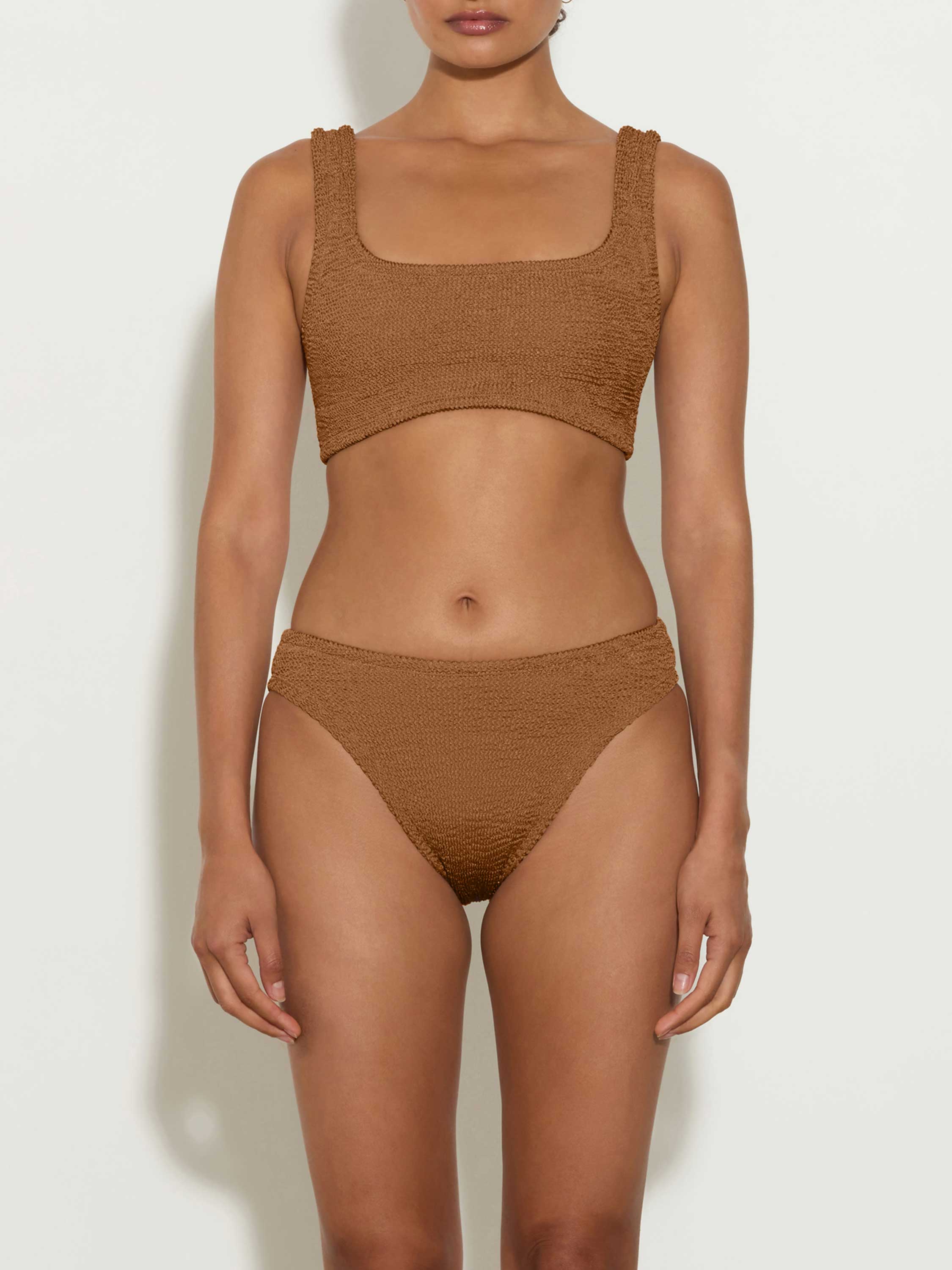 Coverage Xandra Bikini - Metallic Cocoa