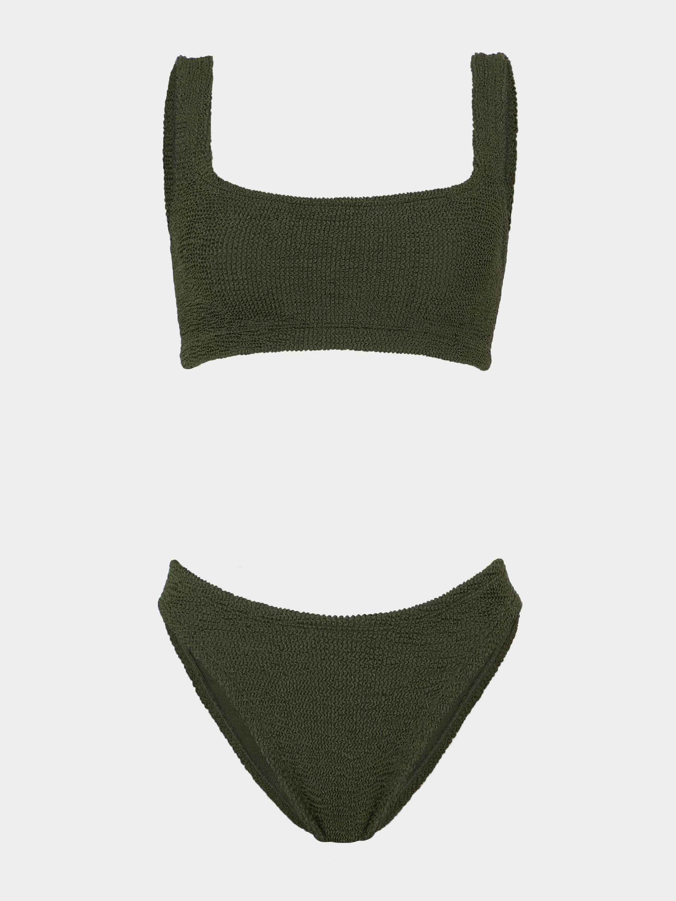 Coverage Xandra Bikini - Metallic Khaki
