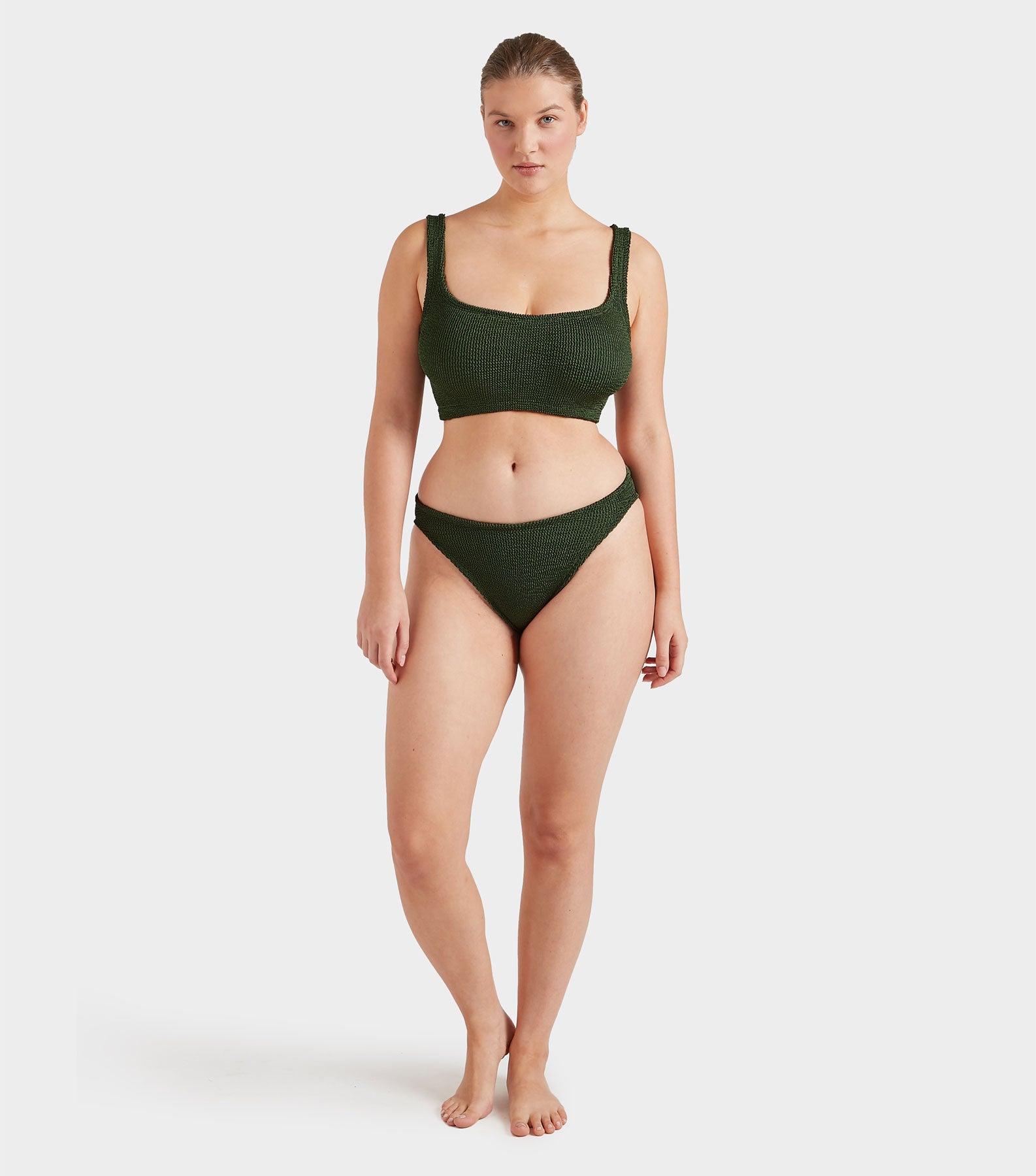 Coverage Xandra Bikini - Metallic Khaki