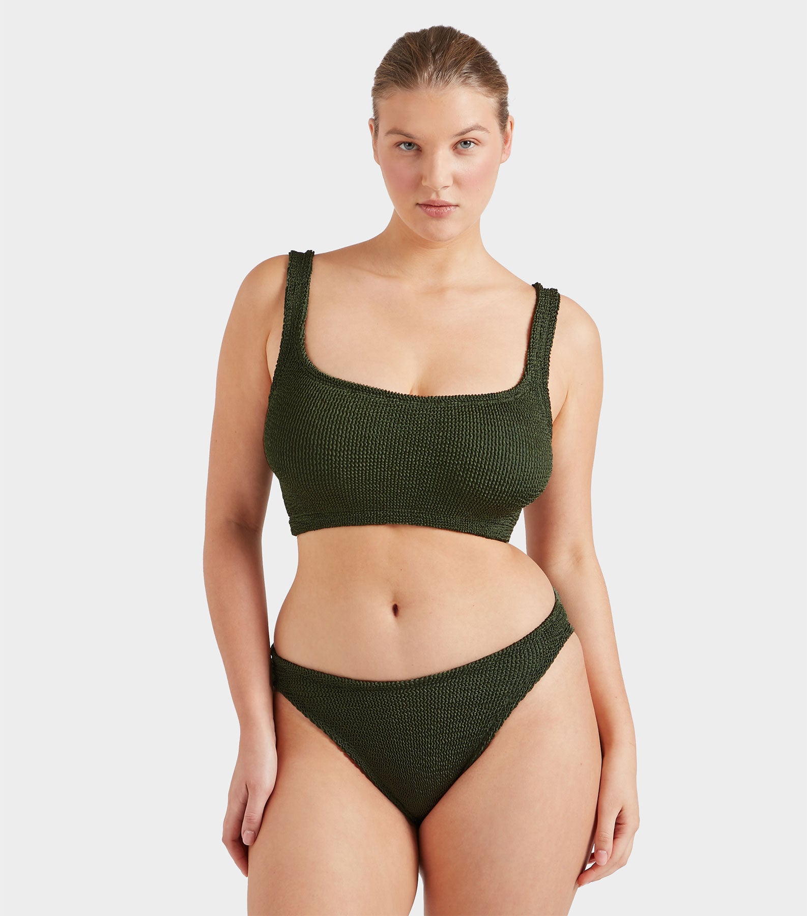 Coverage Xandra Bikini - Metallic Khaki