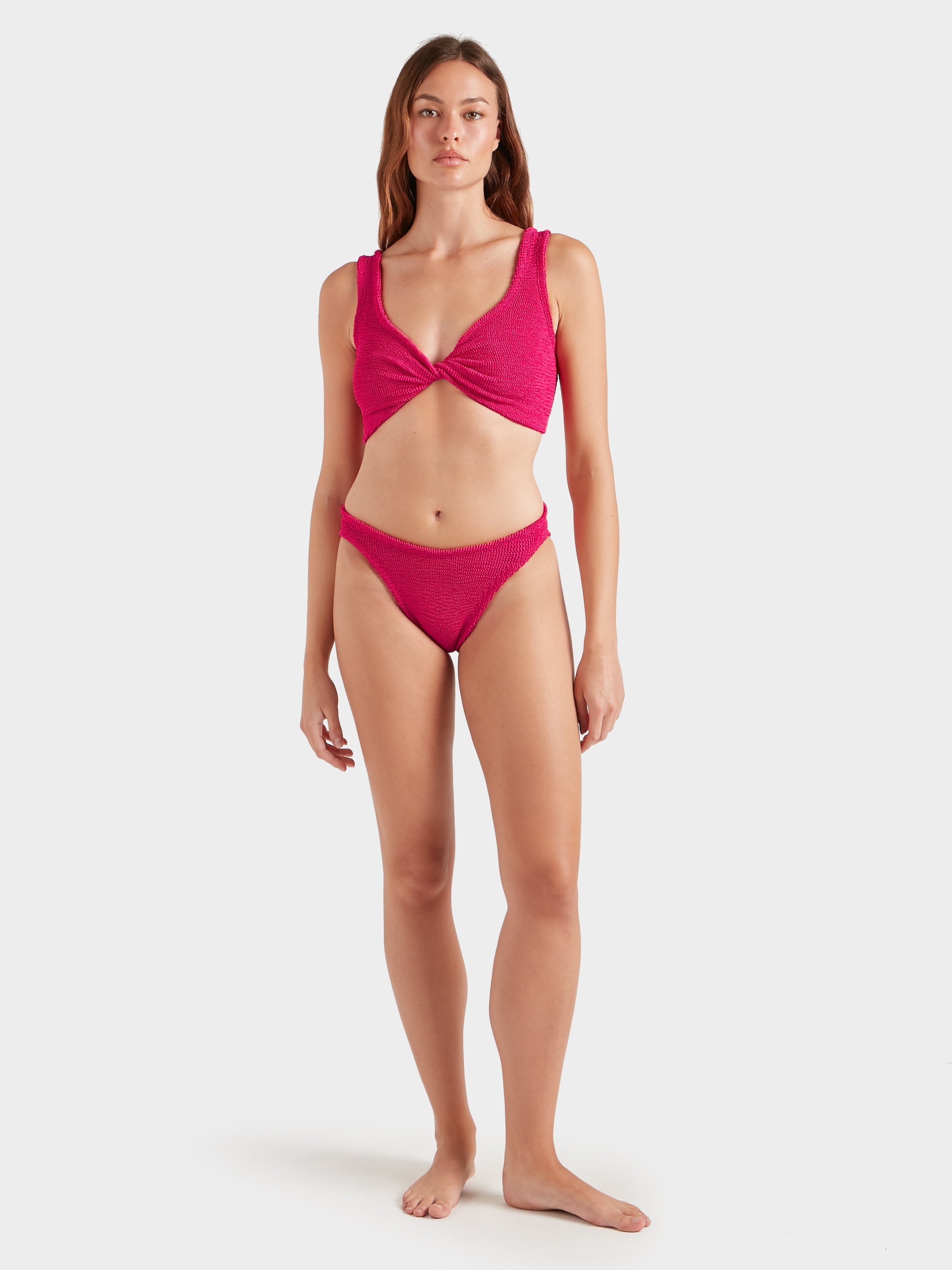 Coverage Juno Bikini - Metallic Raspberry