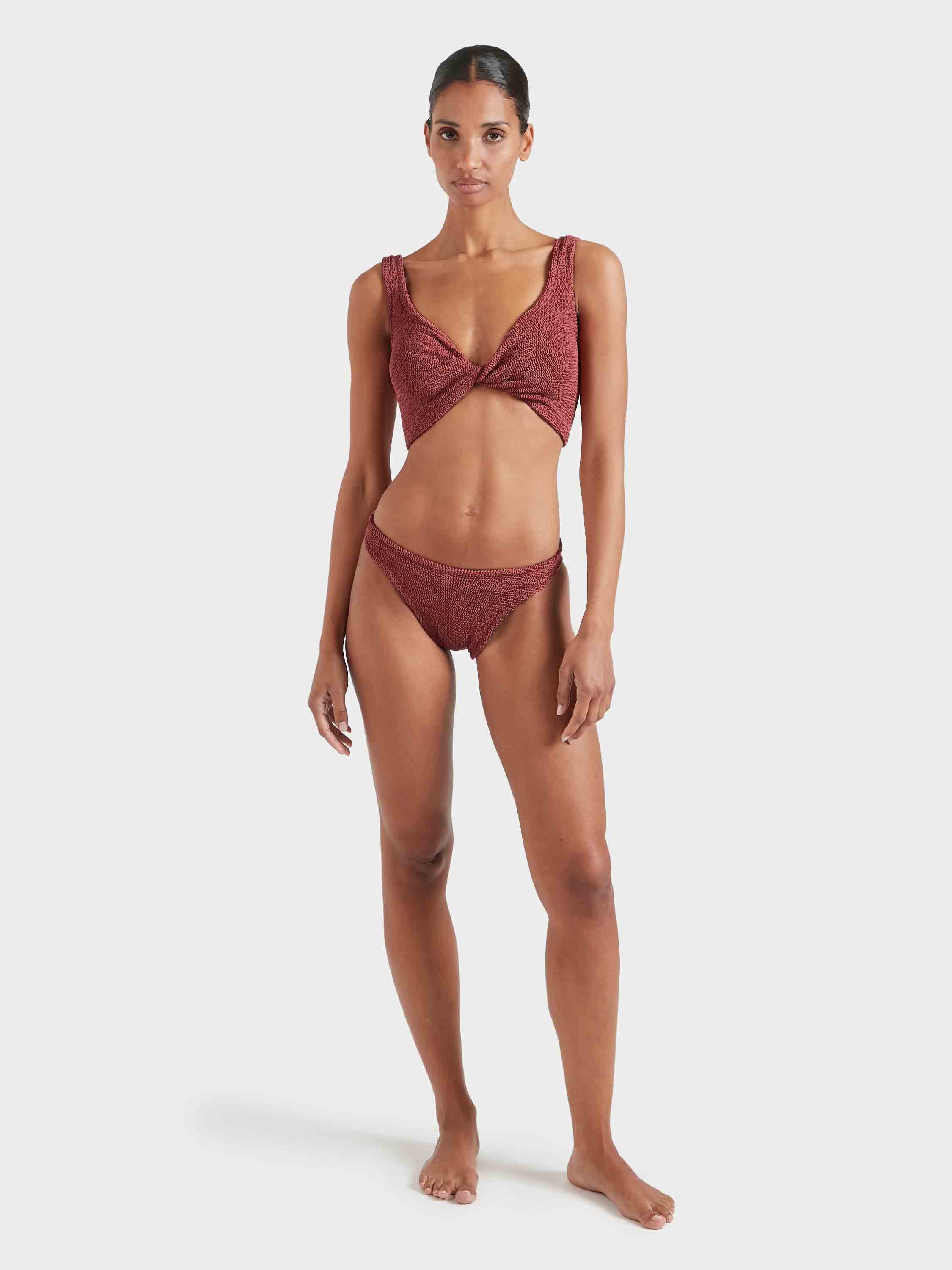 Coverage Juno Bikini - Metallic Rosewood
