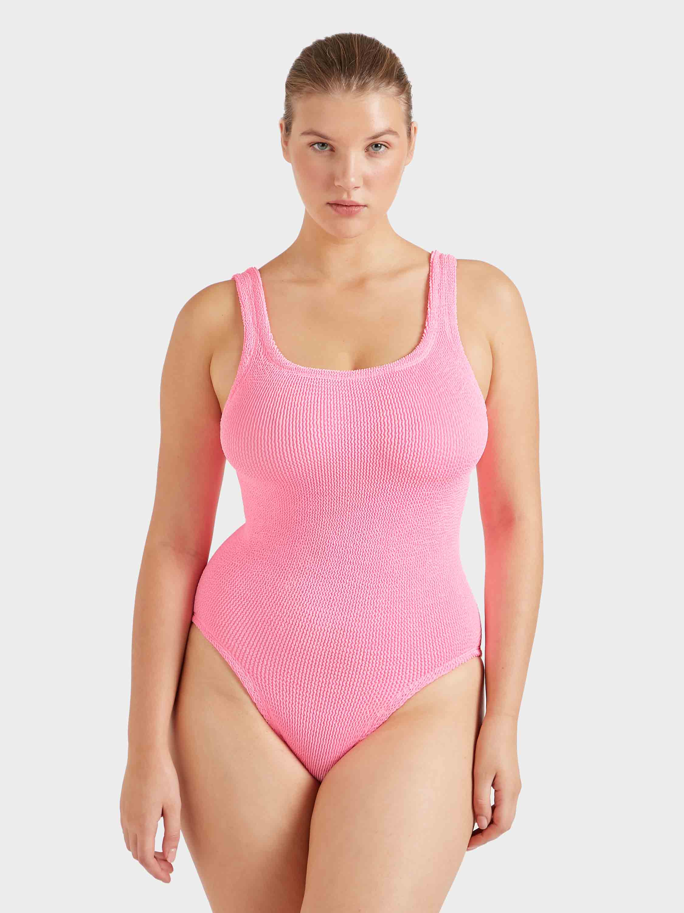 Coverage Square Neck Swim - Bubblegum