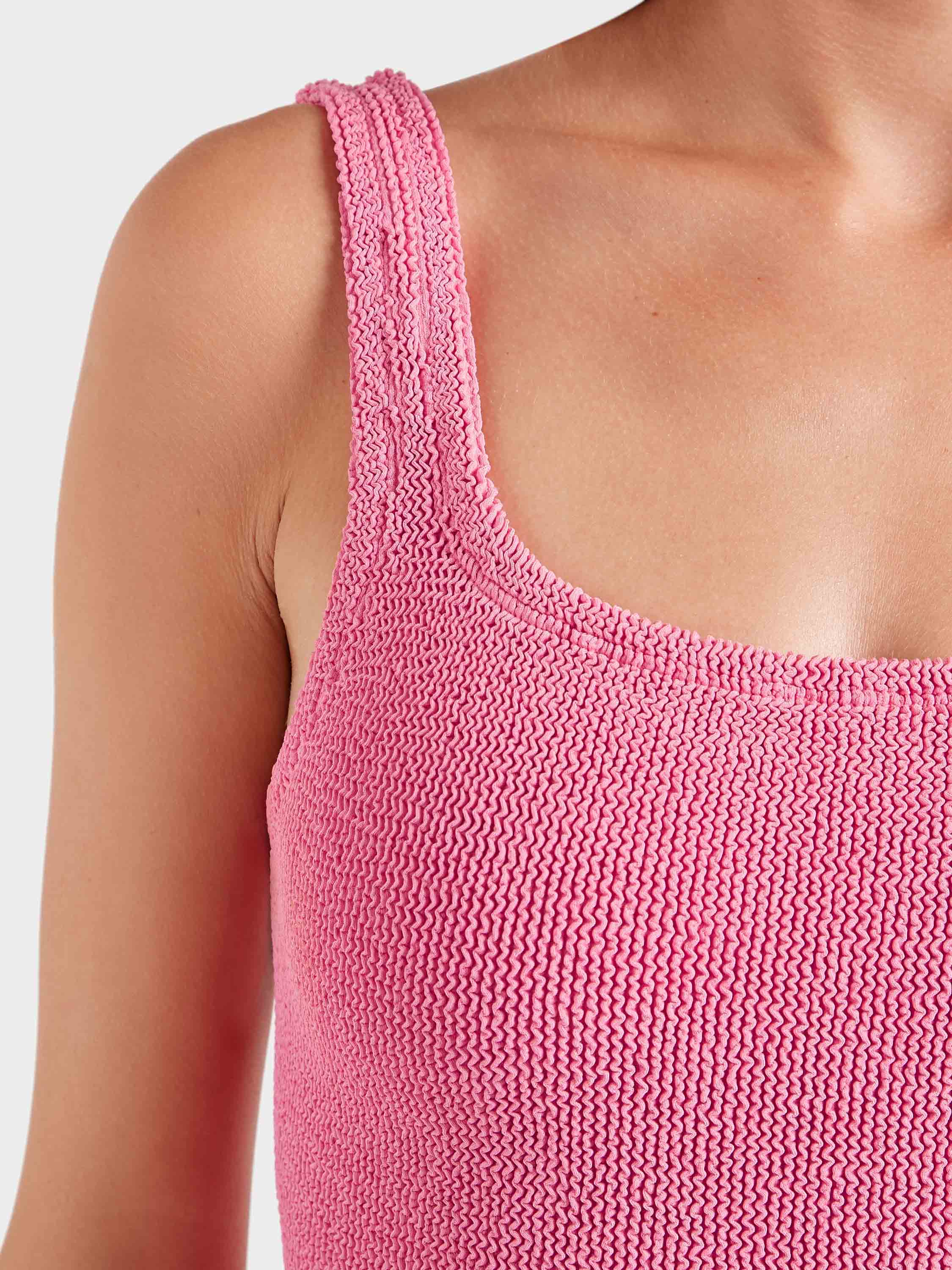 Coverage Square Neck Swim - Candy Pink