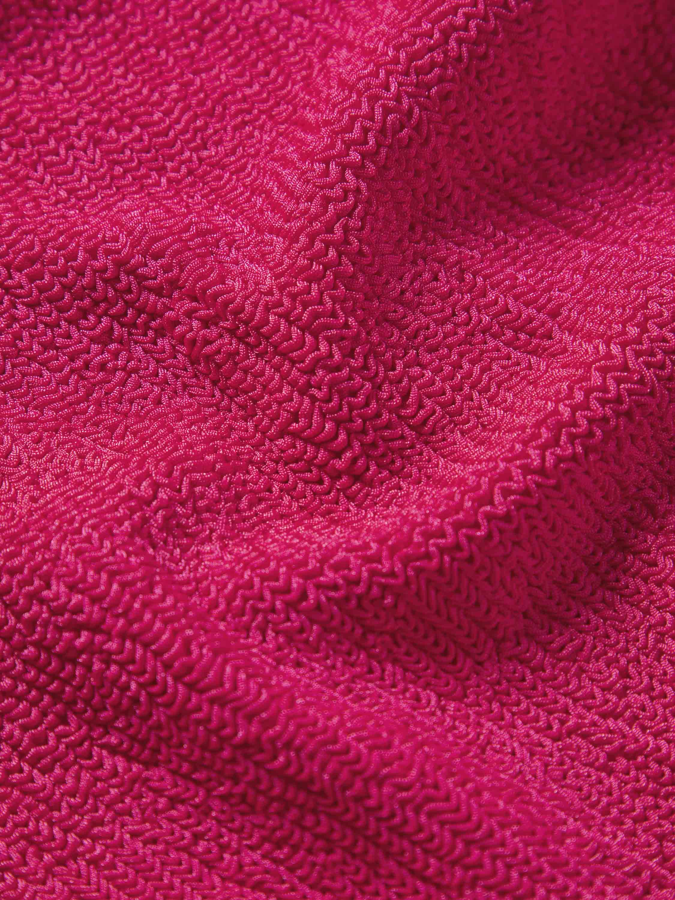 Coverage Square Neck Swim - Metallic Raspberry