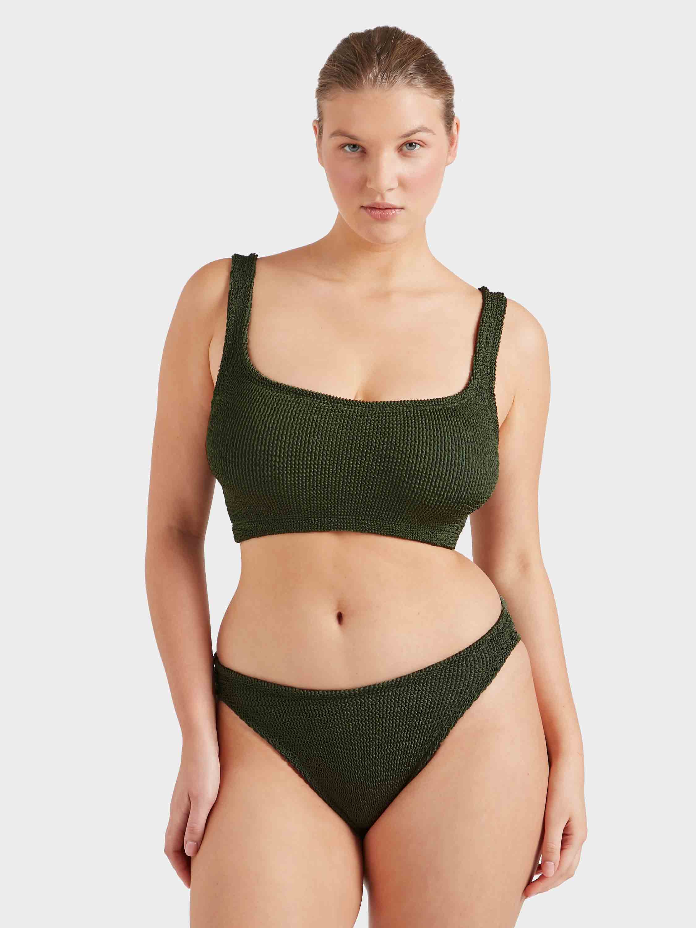 Coverage Xandra Bikini - Metallic Khaki