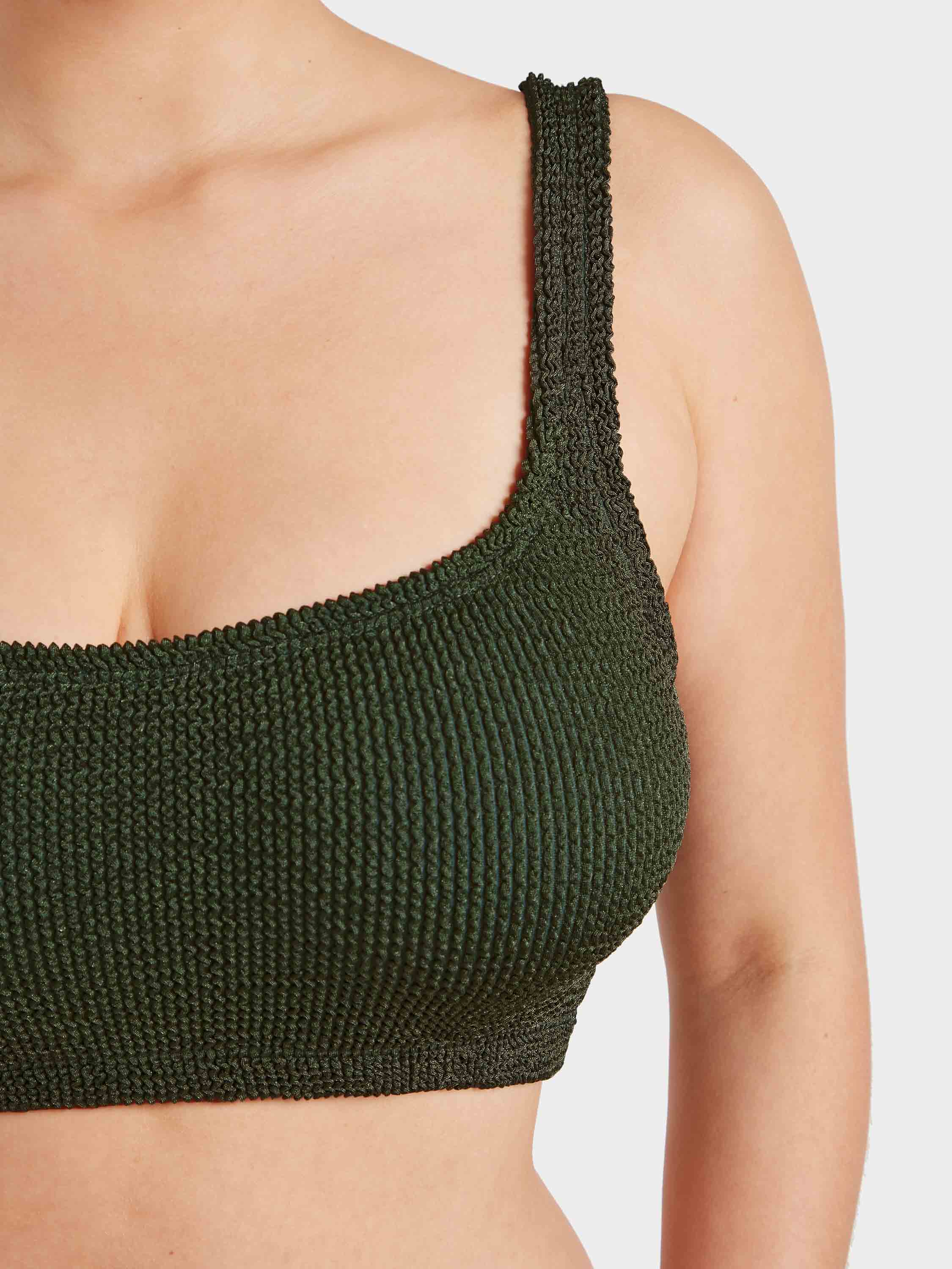 Coverage Xandra Bikini - Metallic Khaki