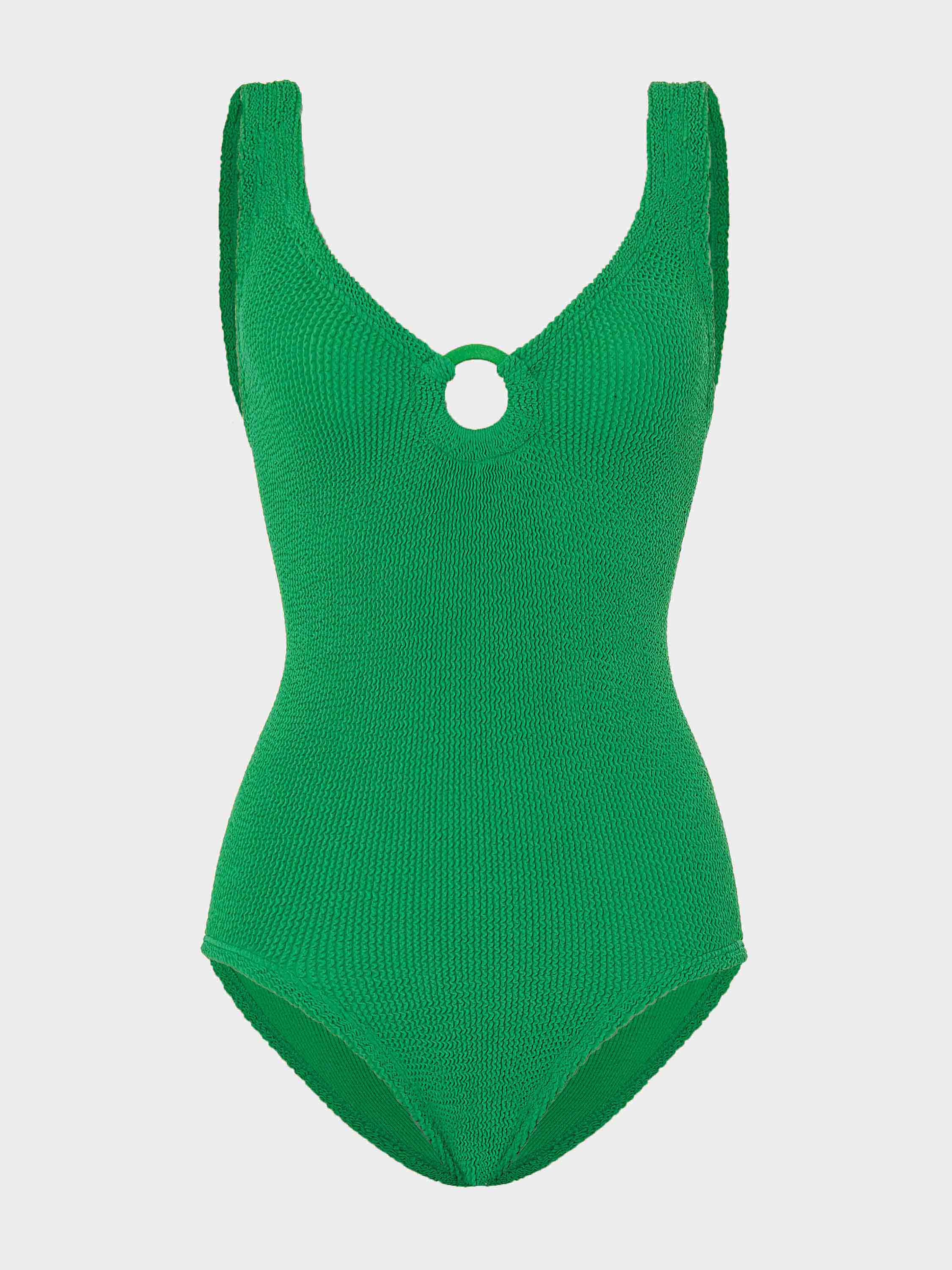 Coverage Celine Swim With Tonal Hoops - Emerald