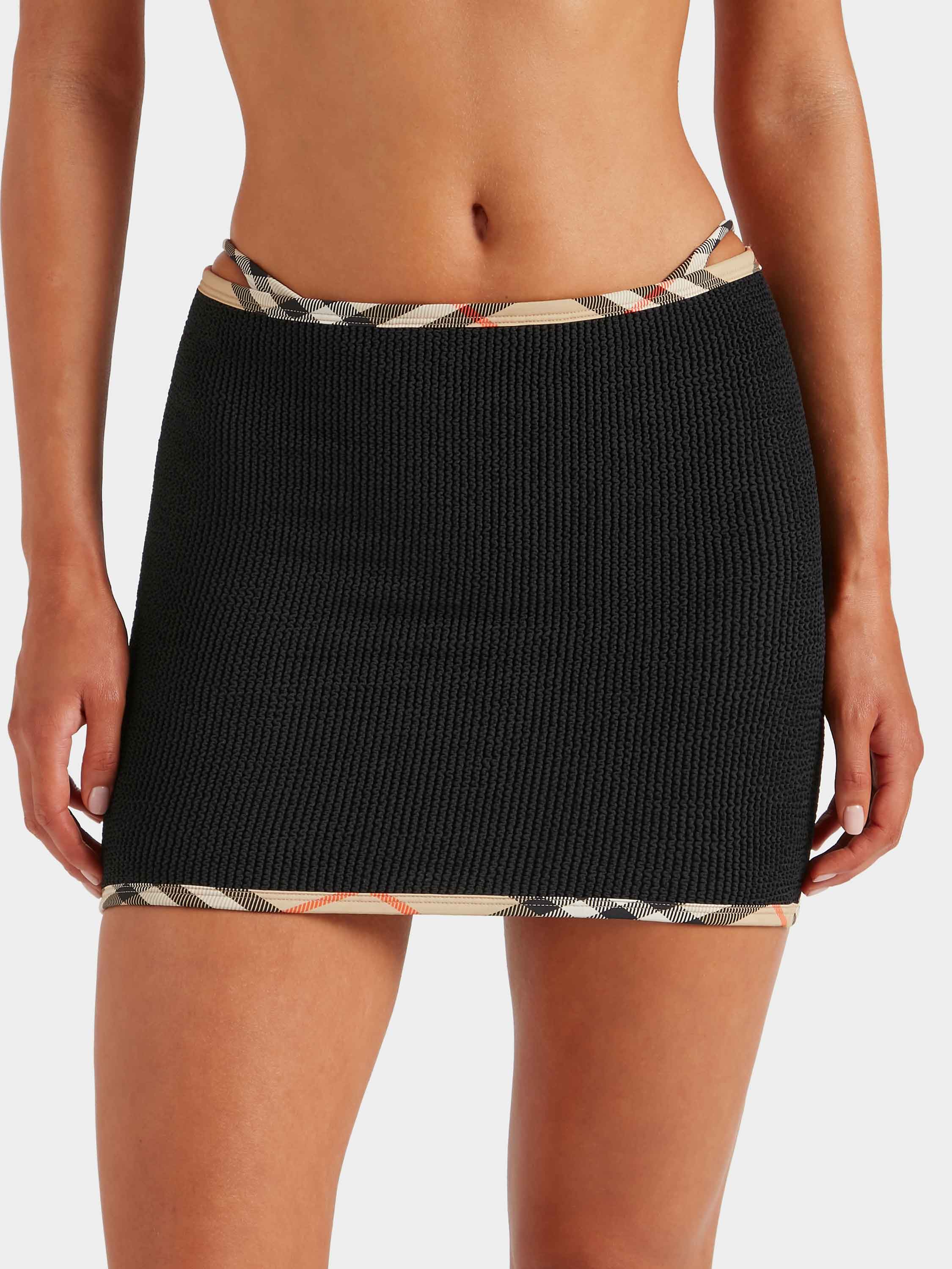 Burberry x Hunza G Devyn Skirt/Top - Black/Check