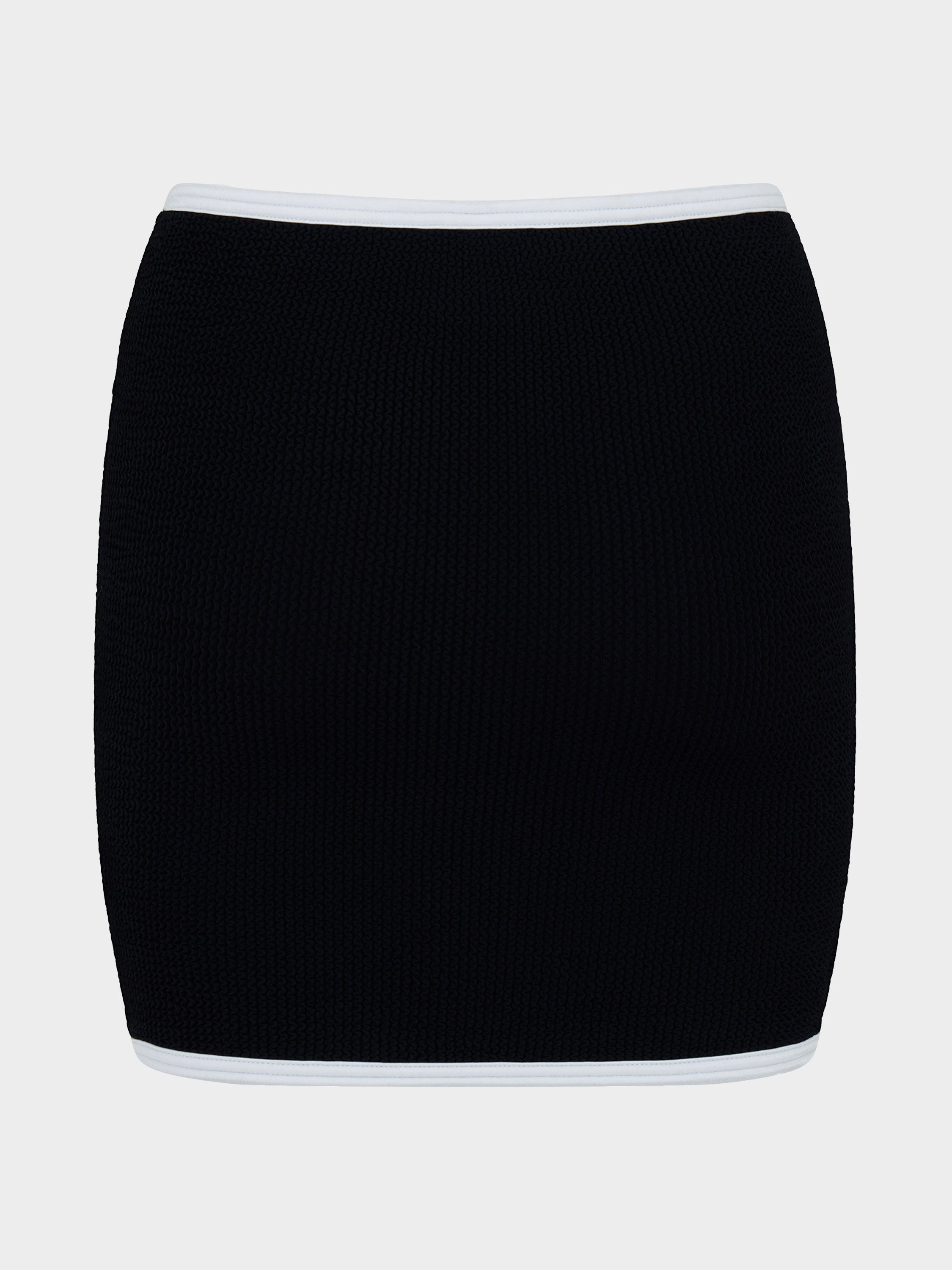 Devyn Swimskirt/Tube Top - Black/White