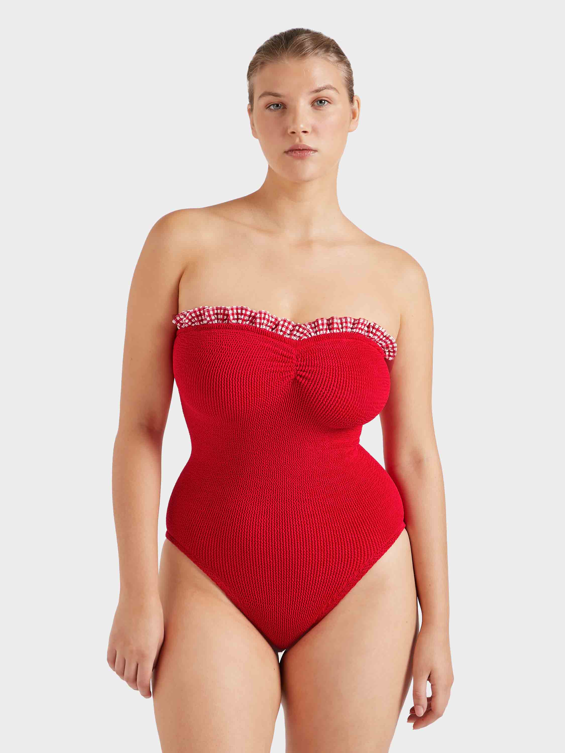 Dolly Swim - Red Gingham