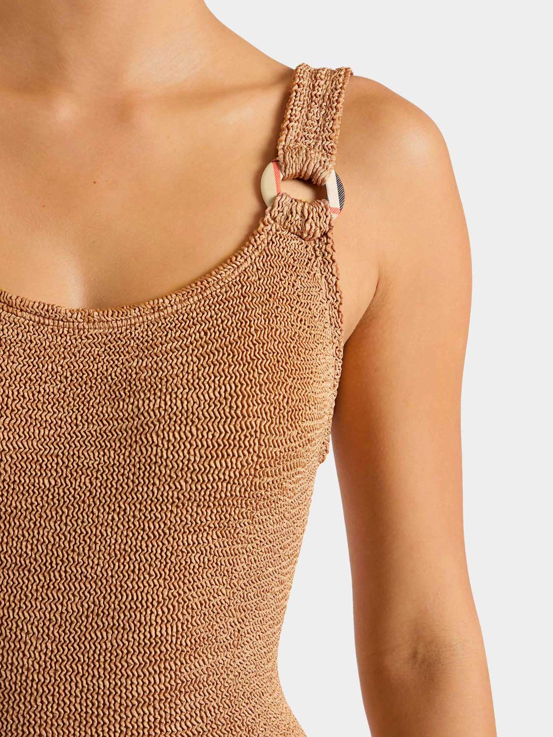 Burberry x Hunza G Domino Swim - Metallic Cocoa/Check