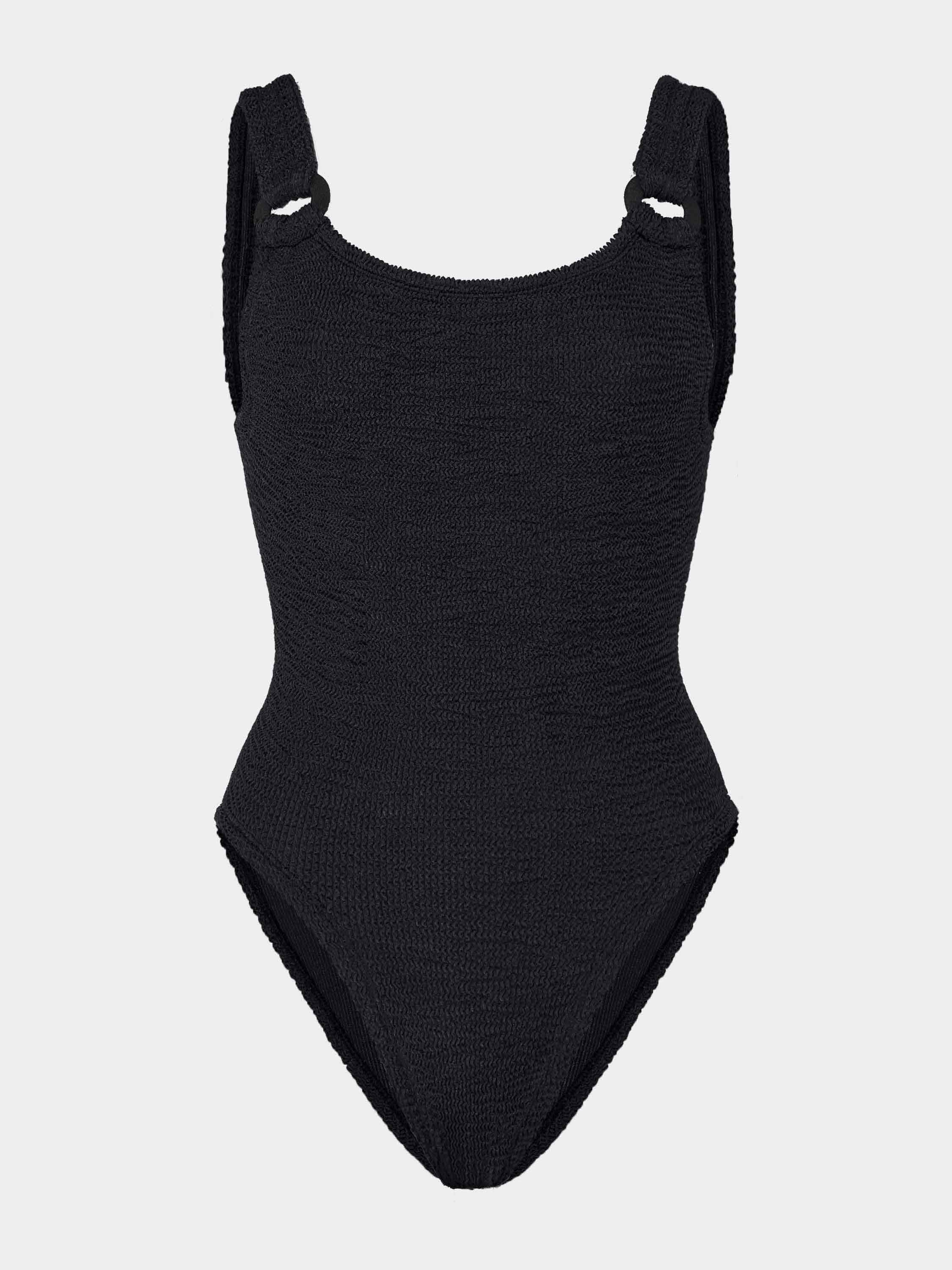 Domino Swim With Tonal Hoops - Black