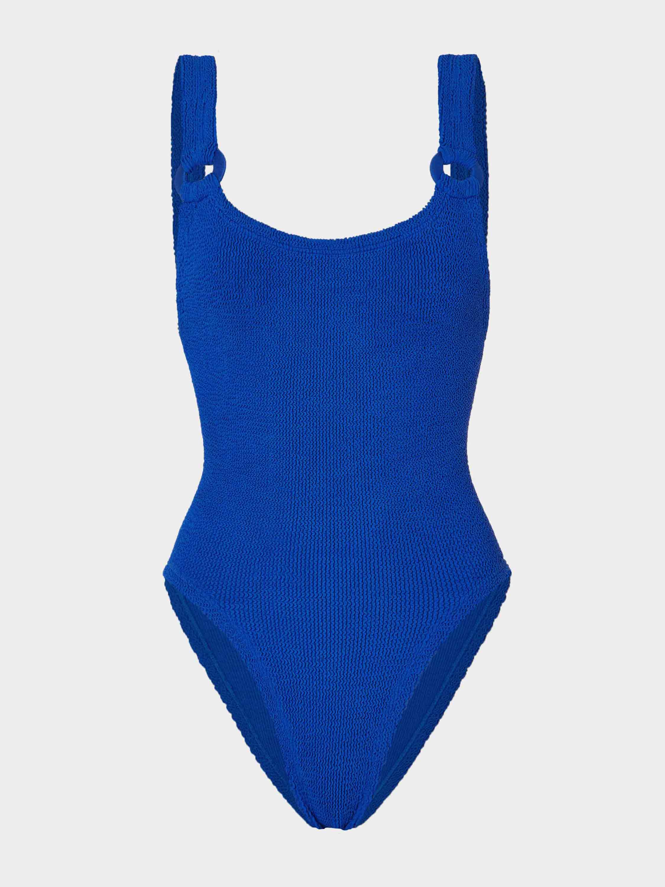Domino Swim With Tonal Hoops - Royal Blue