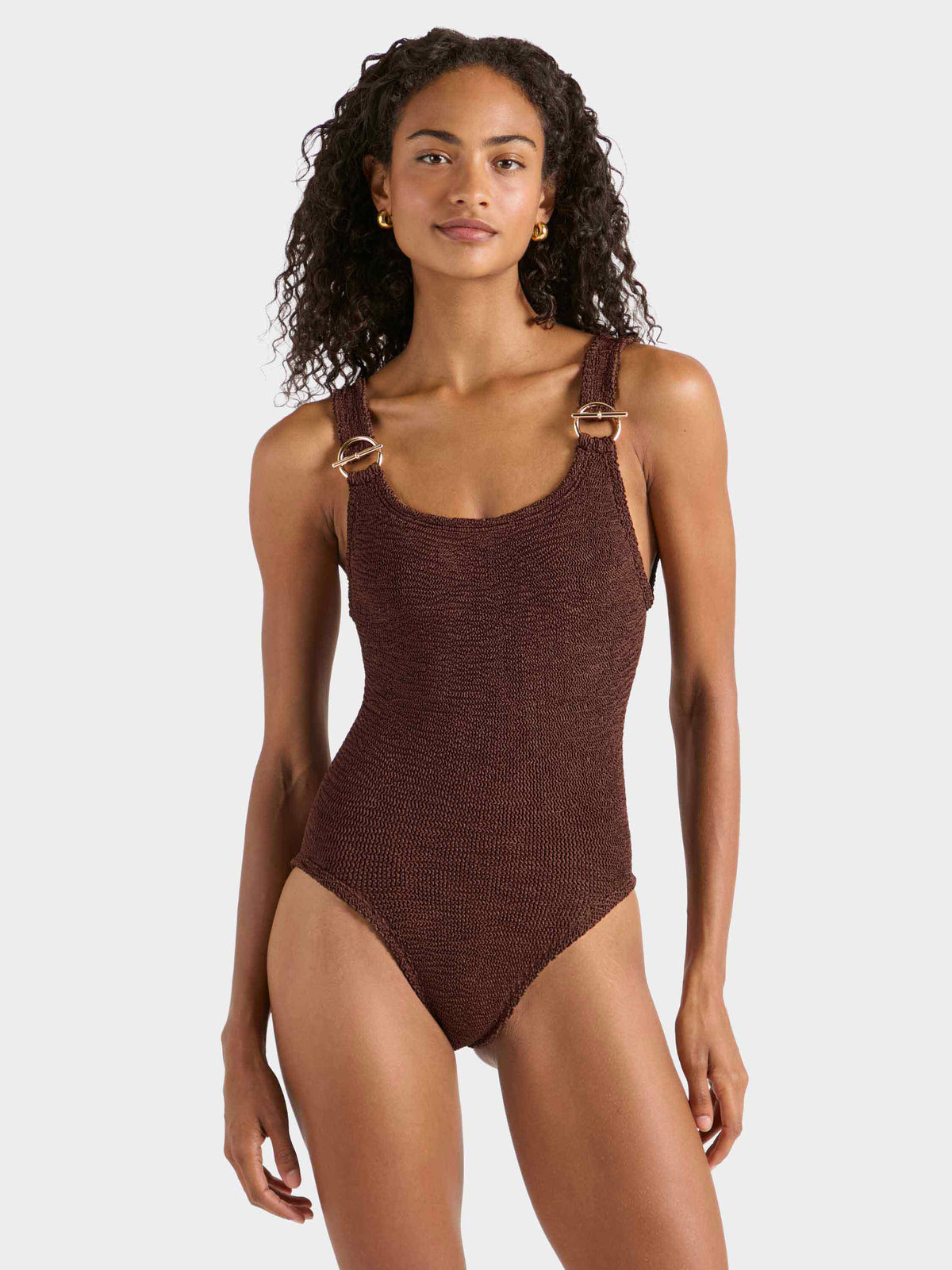 Domino T Bar Swim - Metallic Chocolate