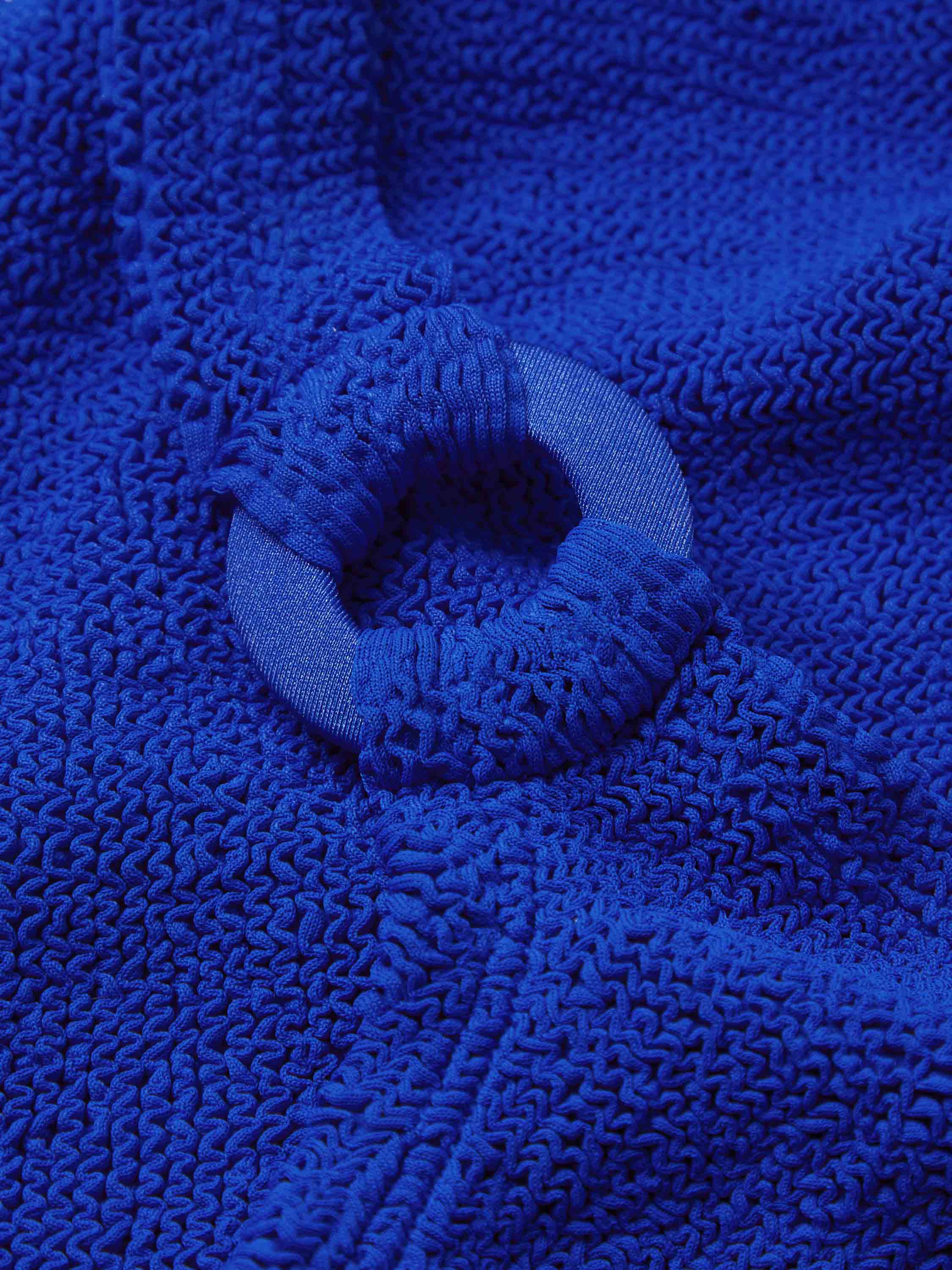 Domino Swim With Tonal Hoops - Royal Blue