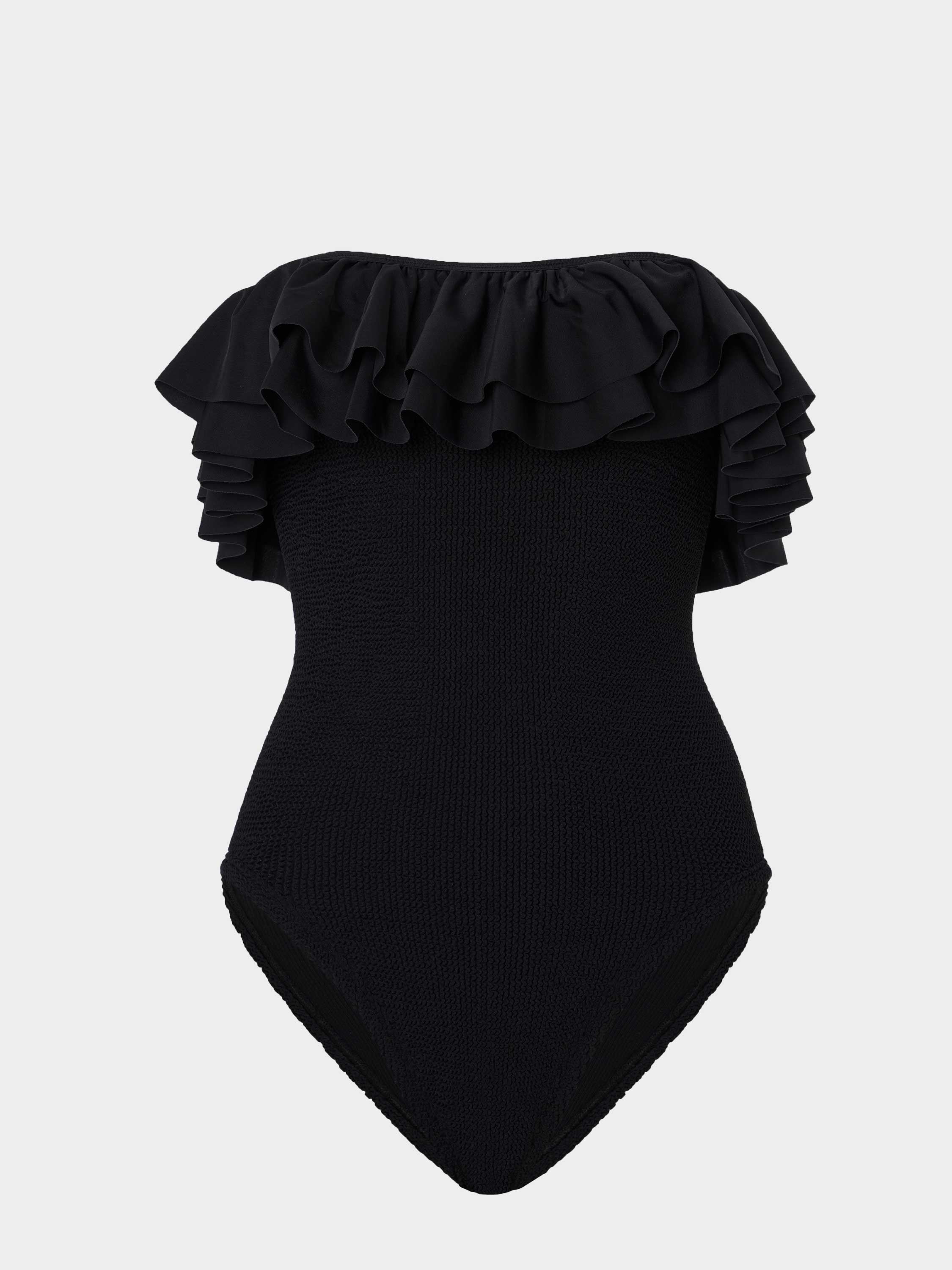 Eloise Frill Swim Black
