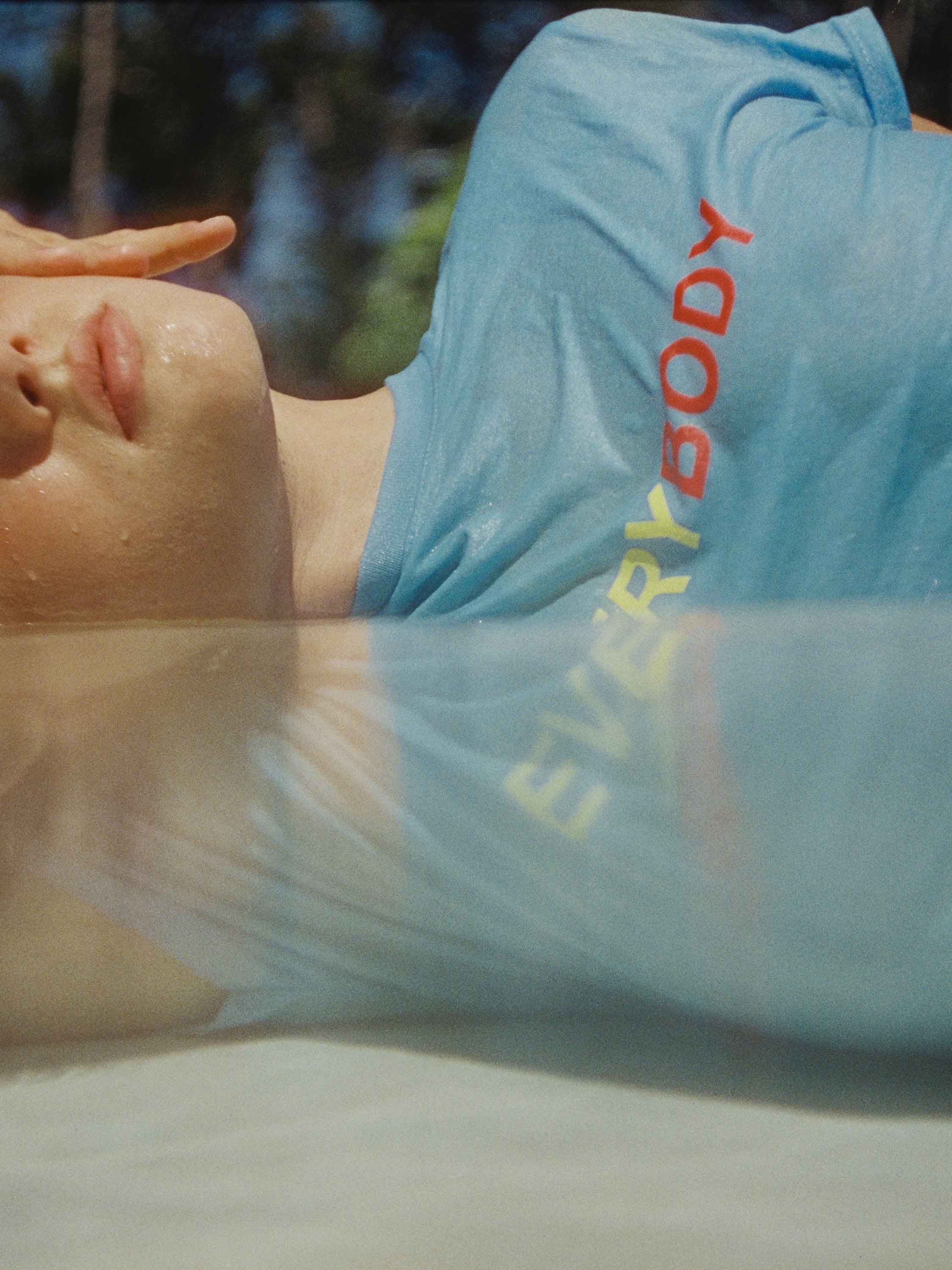 "EveryBody" Slogan Tee - Light Blue